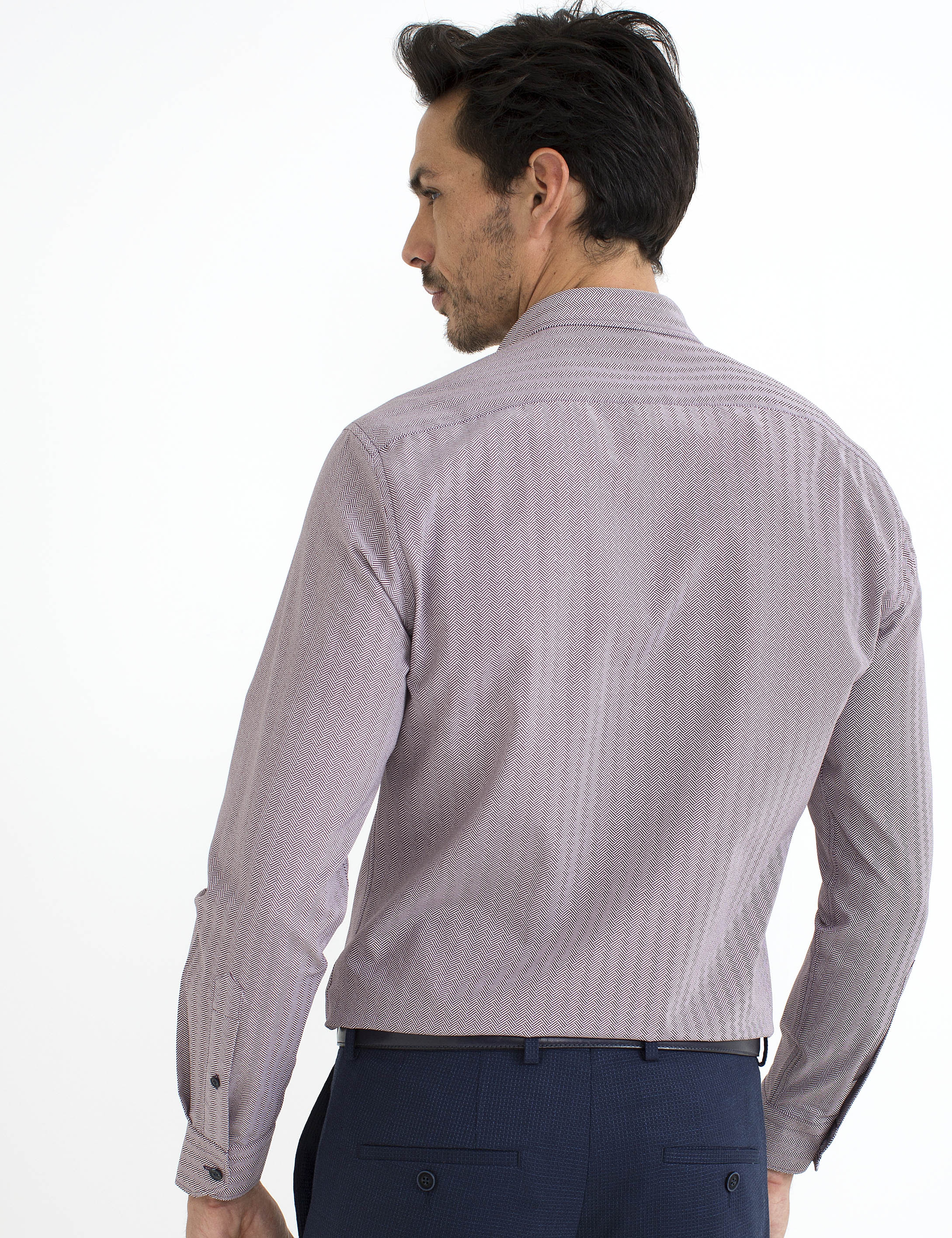 Bordo Slim Fit Gömlek - Image 4