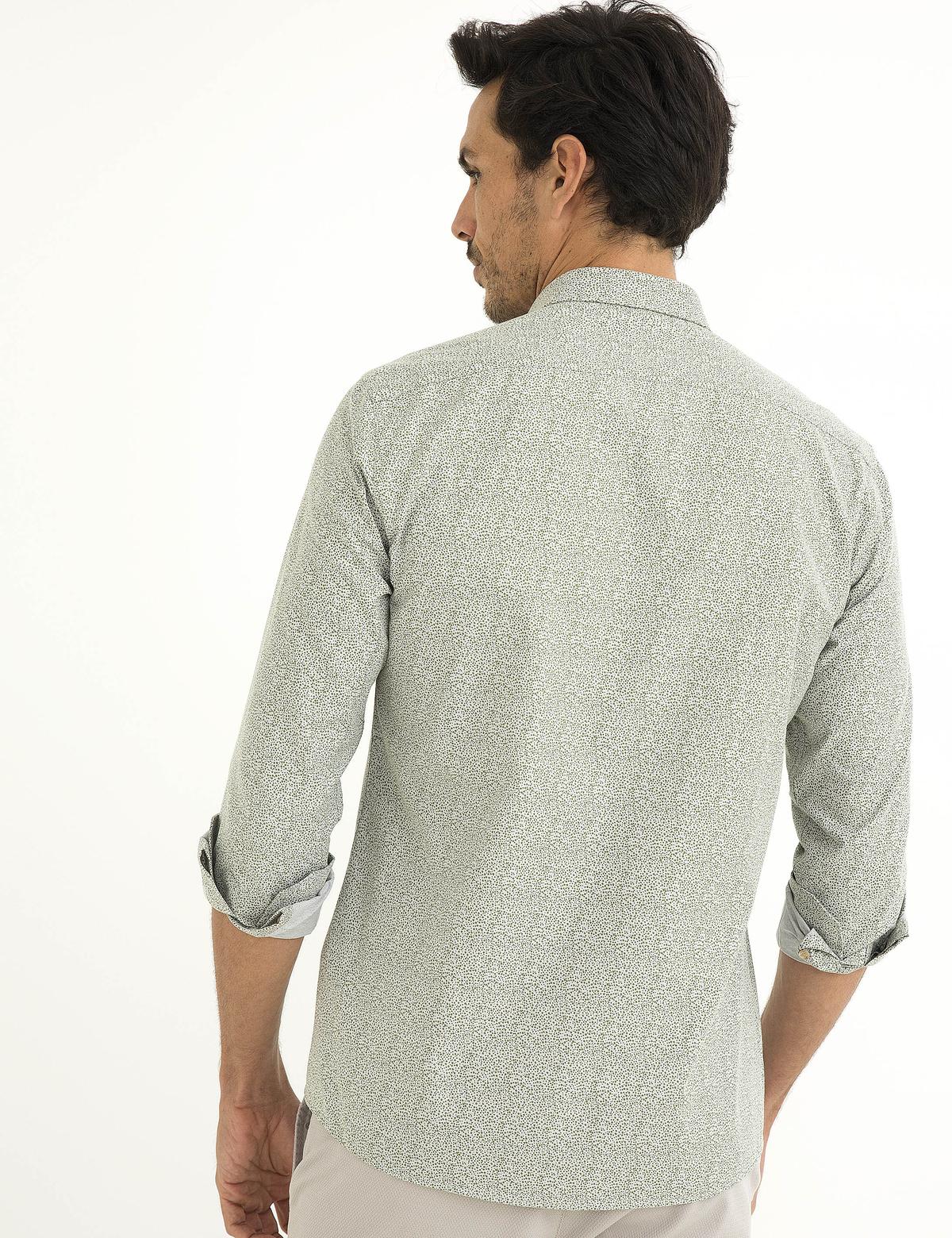 Yeşil Slim Fit Gömlek - 50195893019