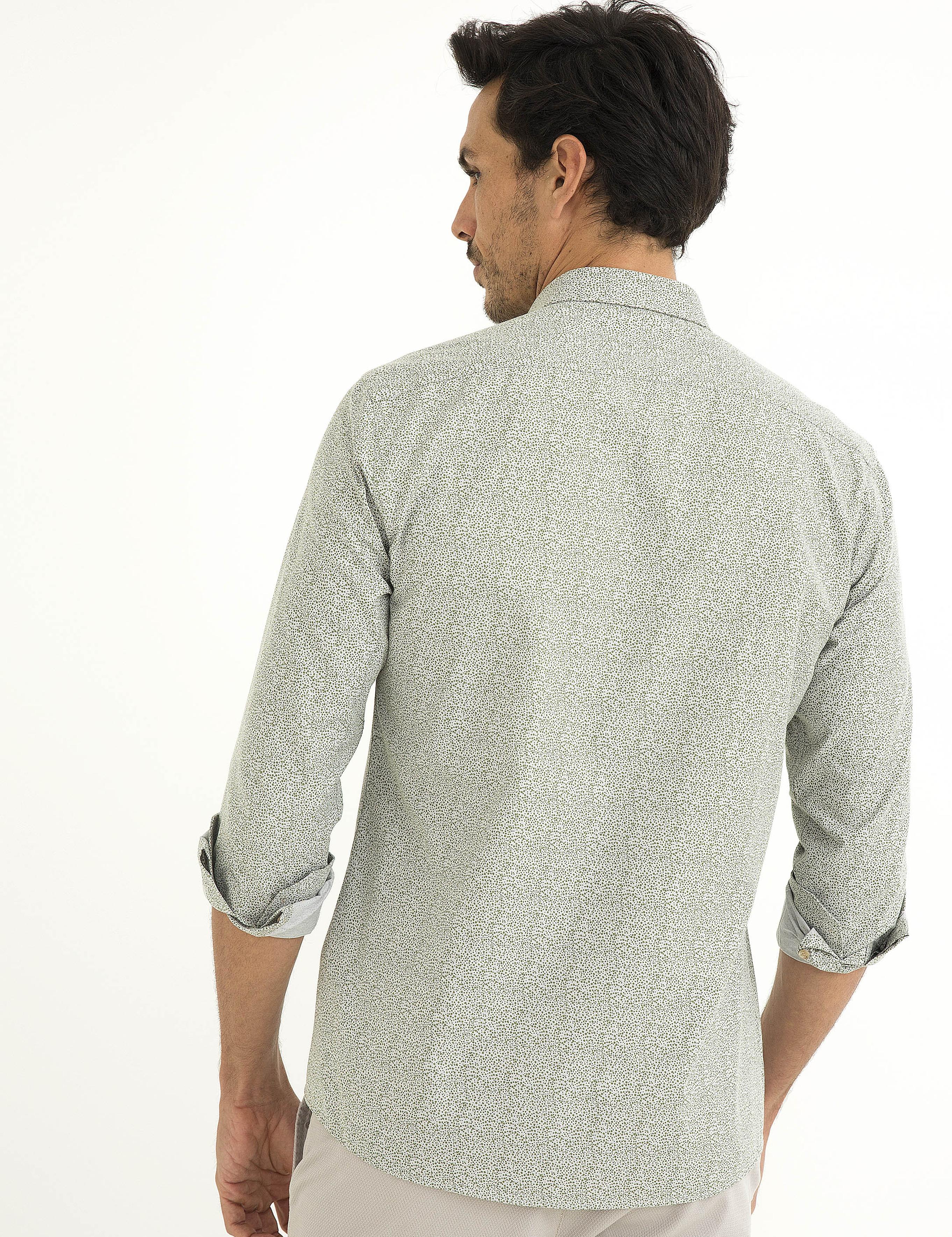 Yeşil Slim Fit Gömlek