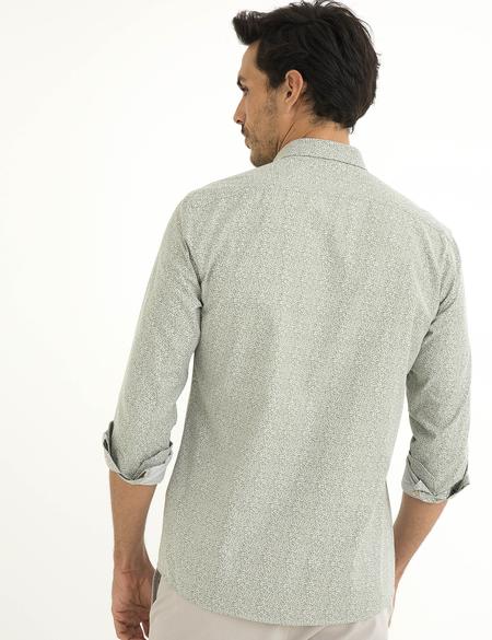 Yeşil Slim Fit Gömlek - 50195893019