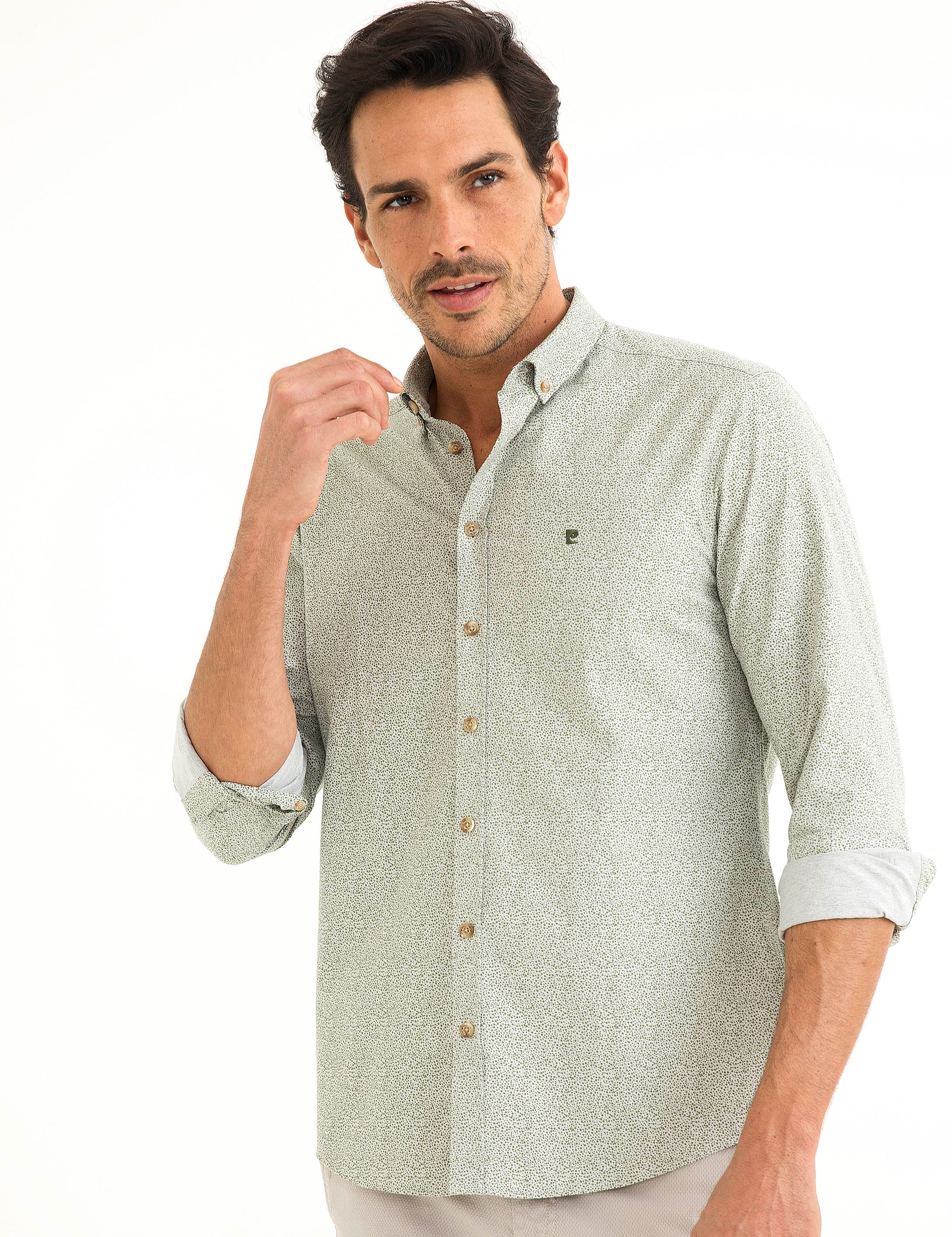Yeşil Slim Fit Gömlek