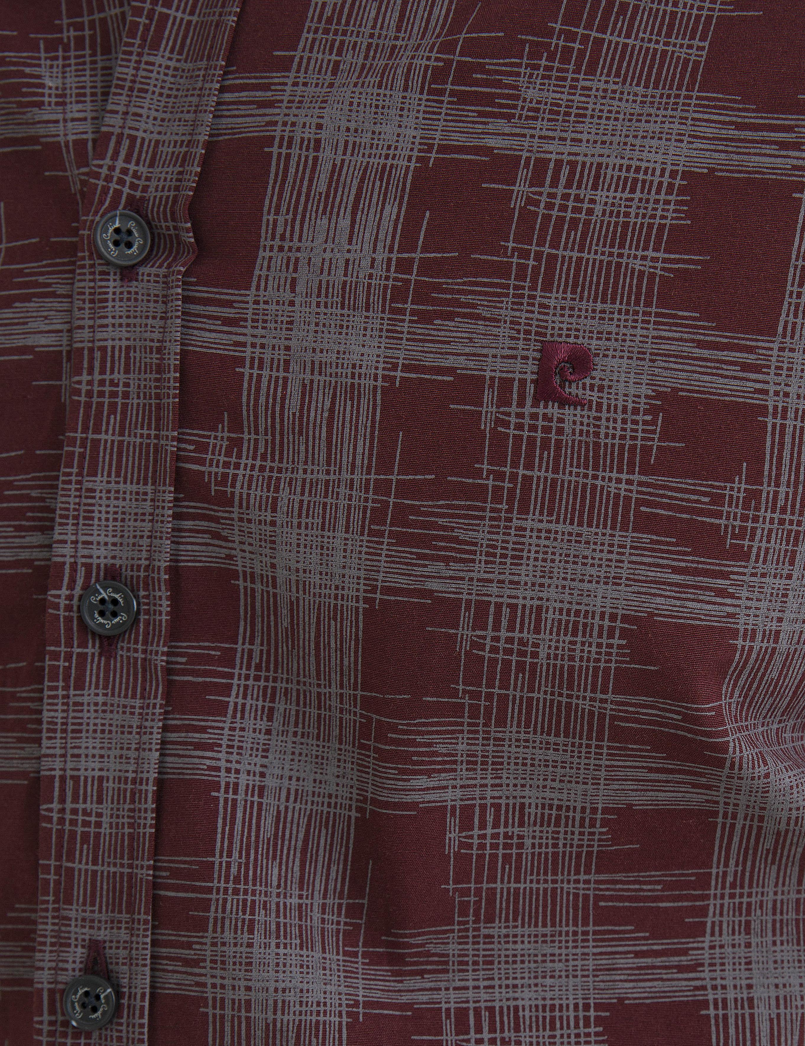 Bordo Slim Fit Gömlek