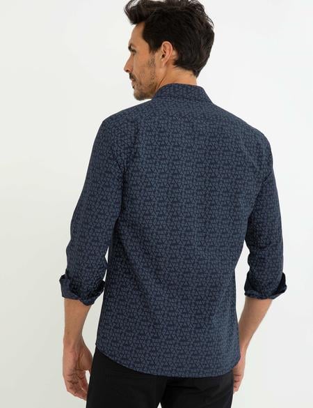 Lacivert Slim Fit Gömlek - 50195923005