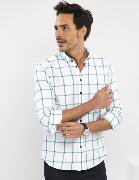 Yeşil Slim Fit Gömlek - 50195928015