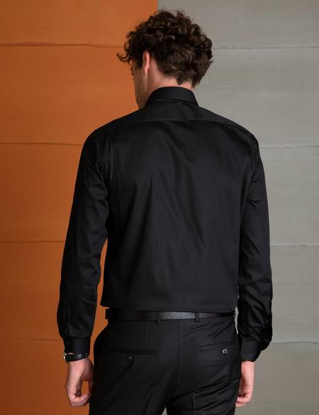 Siyah Slim Fit Gömlek - 50199436037