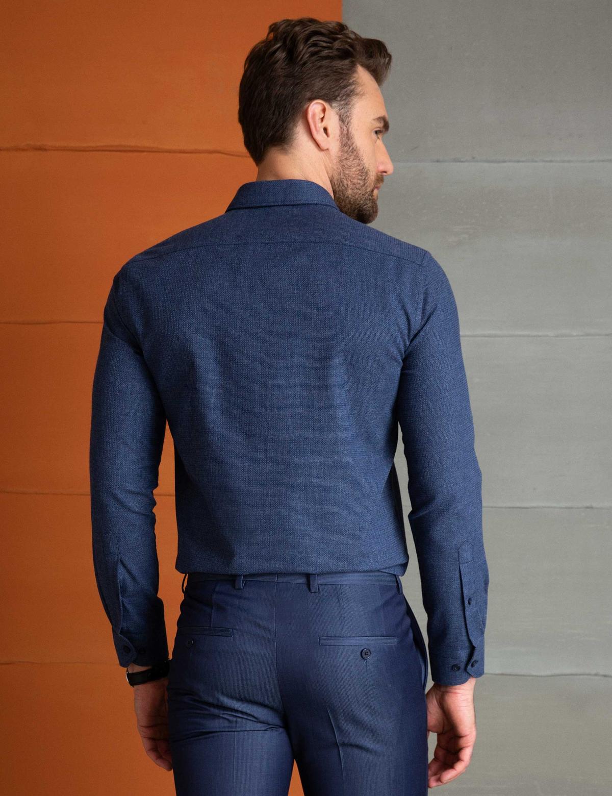 Lacivert Slim Fit Gömlek - 50201449003