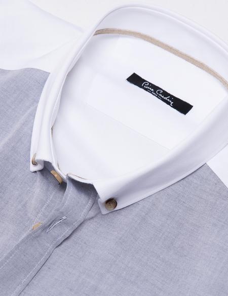 Yeşil Slim Fit Uzun Kollu Gömlek - 50187568023