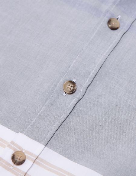 Yeşil Slim Fit Uzun Kollu Gömlek - 50187568023