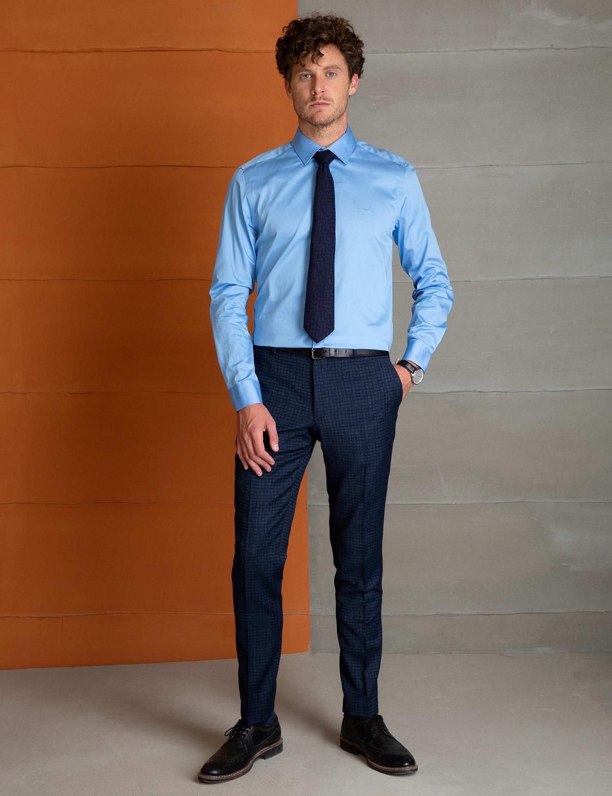 Saks Slim Fit Uzun Kollu Basic Gömlek - 50197136038
