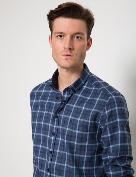 LACIVERT GOMLEK UZUNKOL - 50178987033