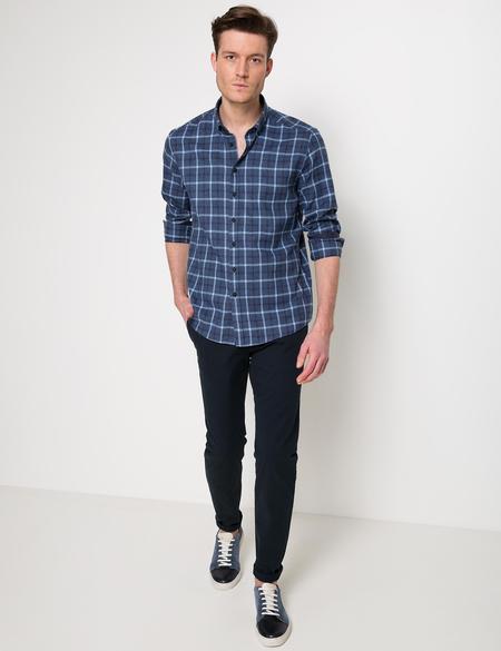 LACIVERT GOMLEK UZUNKOL - 50178987033