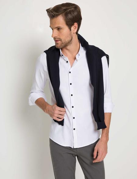 BEYAZ GOMLEK UZUNKOL - 50187972007