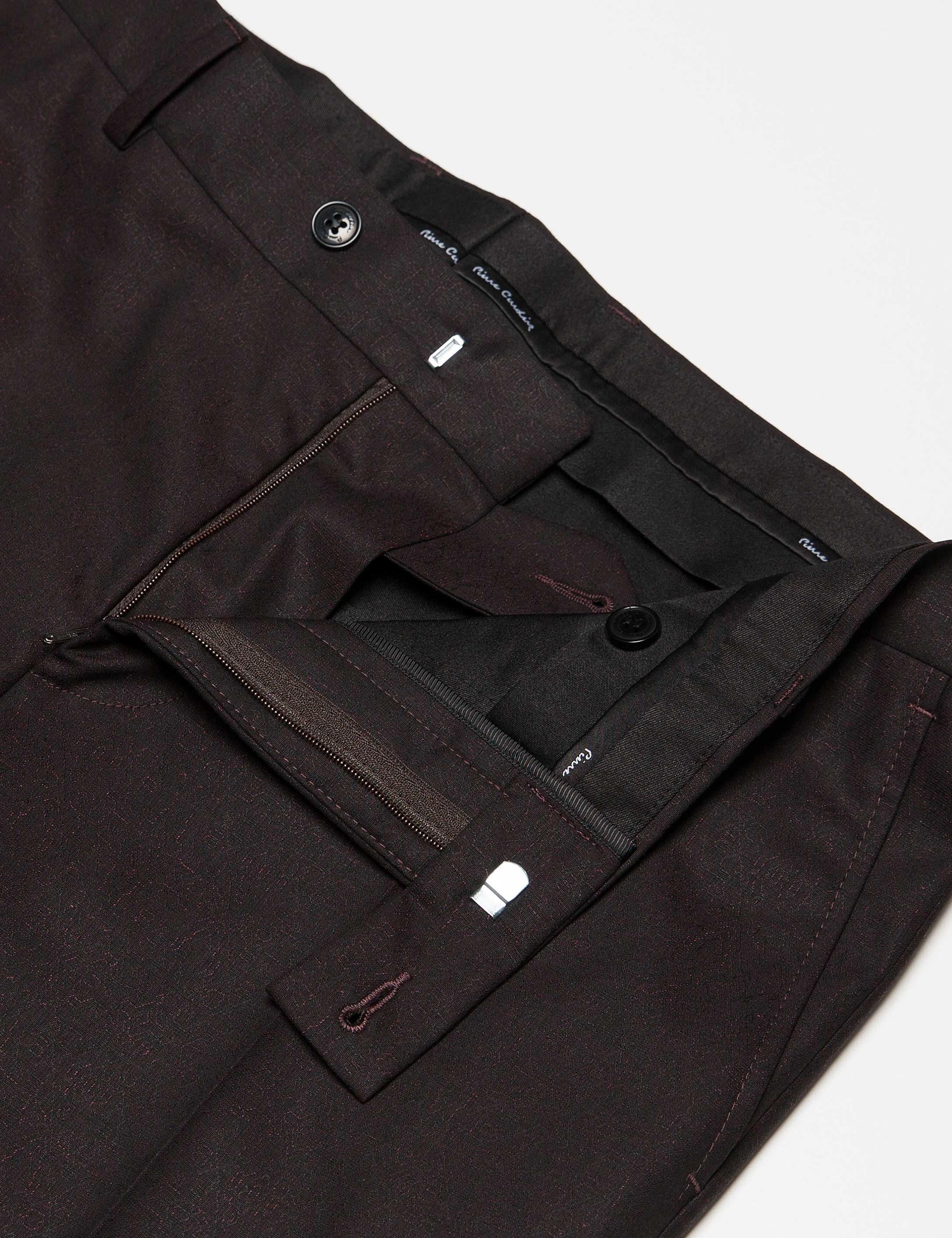 Bordo Damatlık Smokin