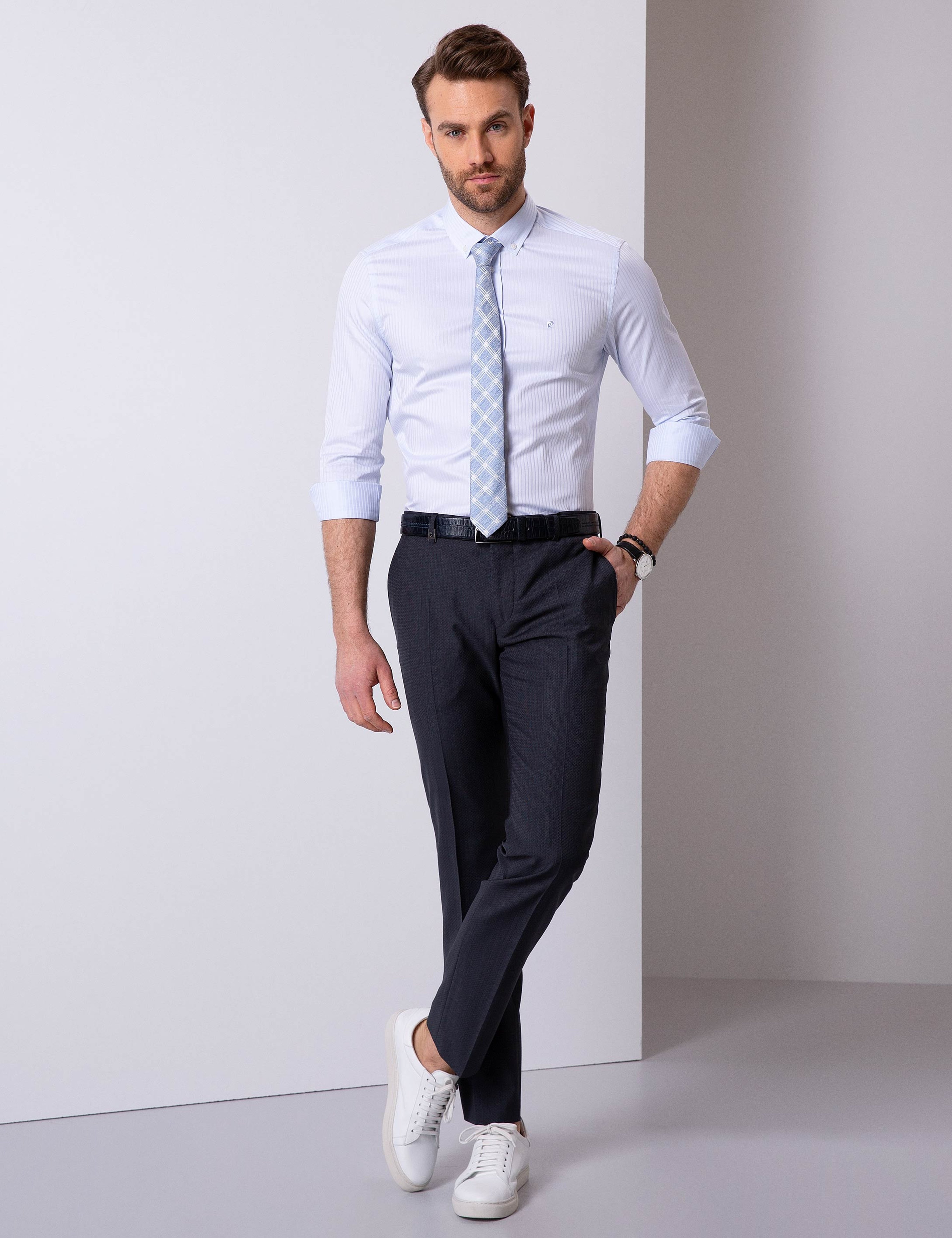 Siyah Slim Fit Pantolon - Image 1
