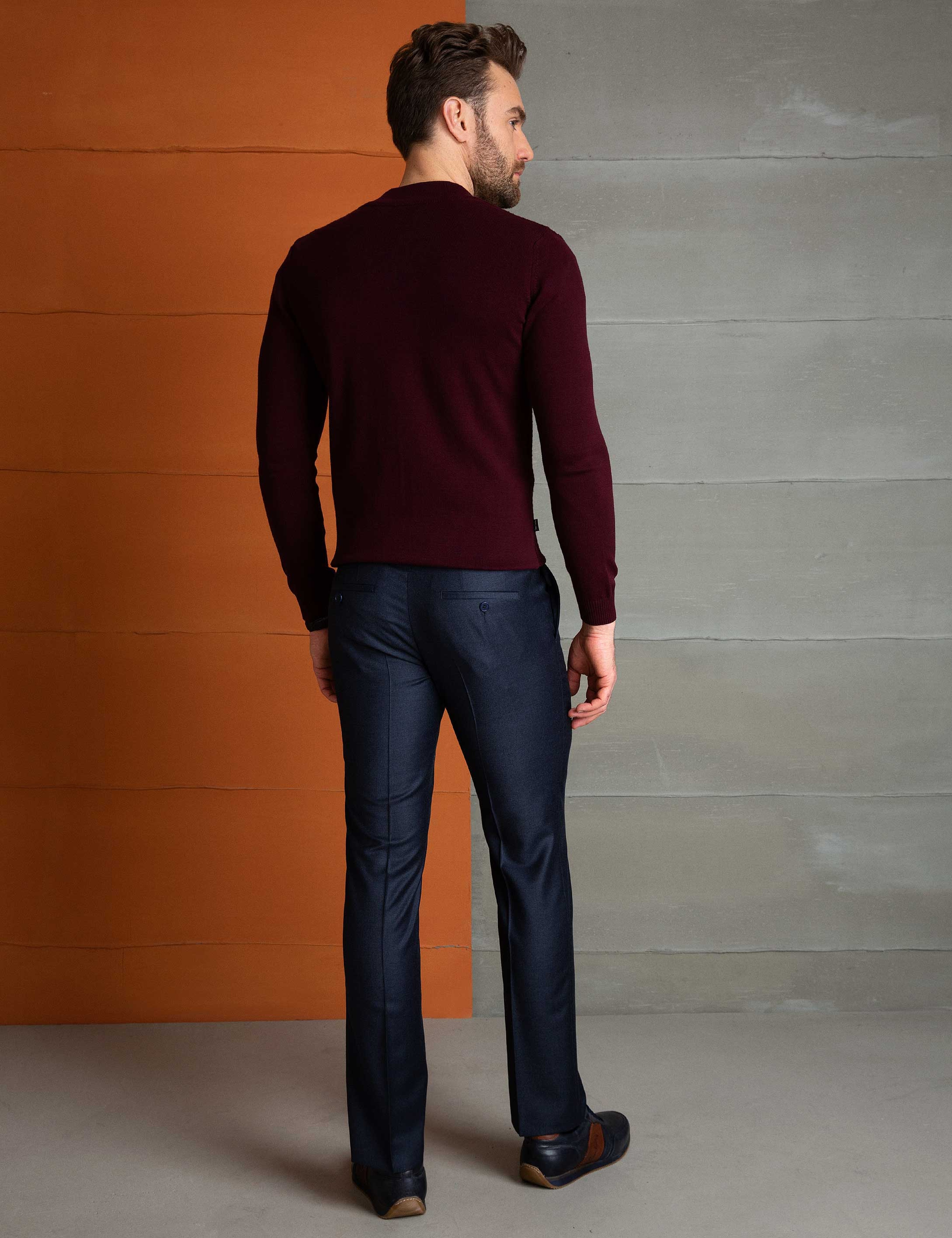 Lacivert Slim Fit Pantolon - Image 3