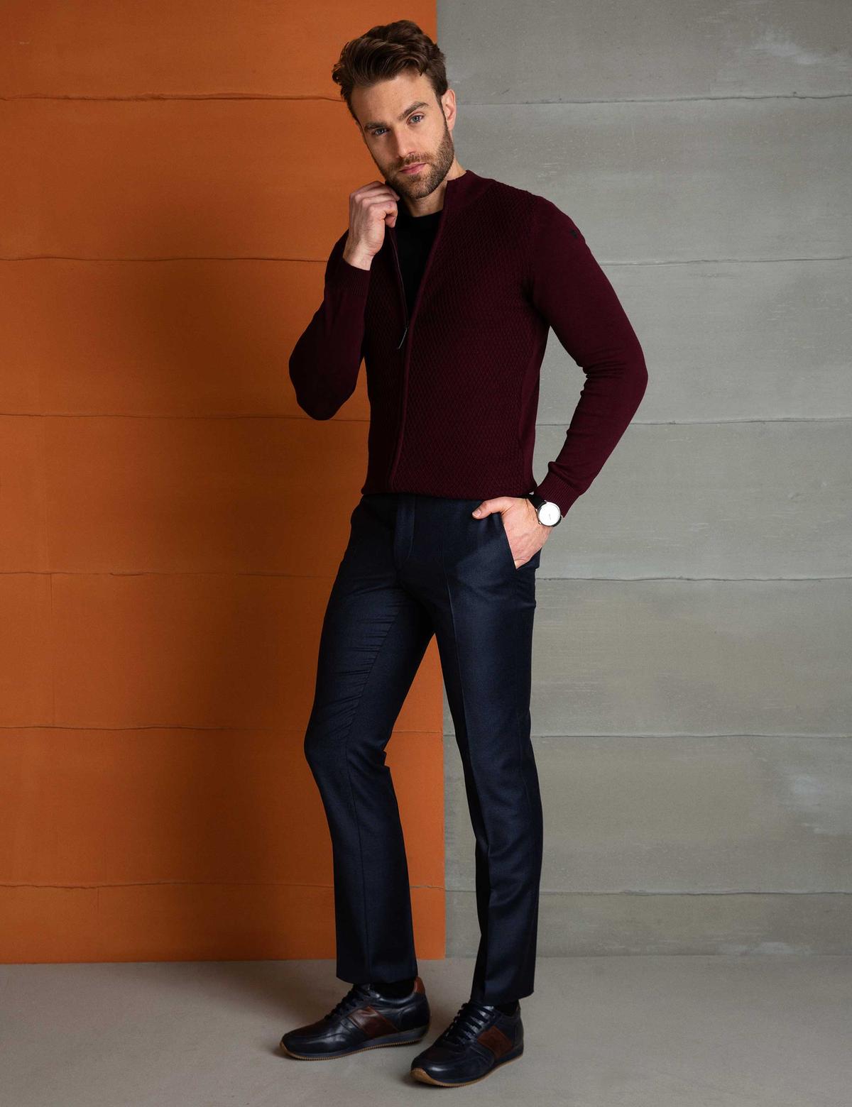 Lacivert Slim Fit Pantolon - 50208469024