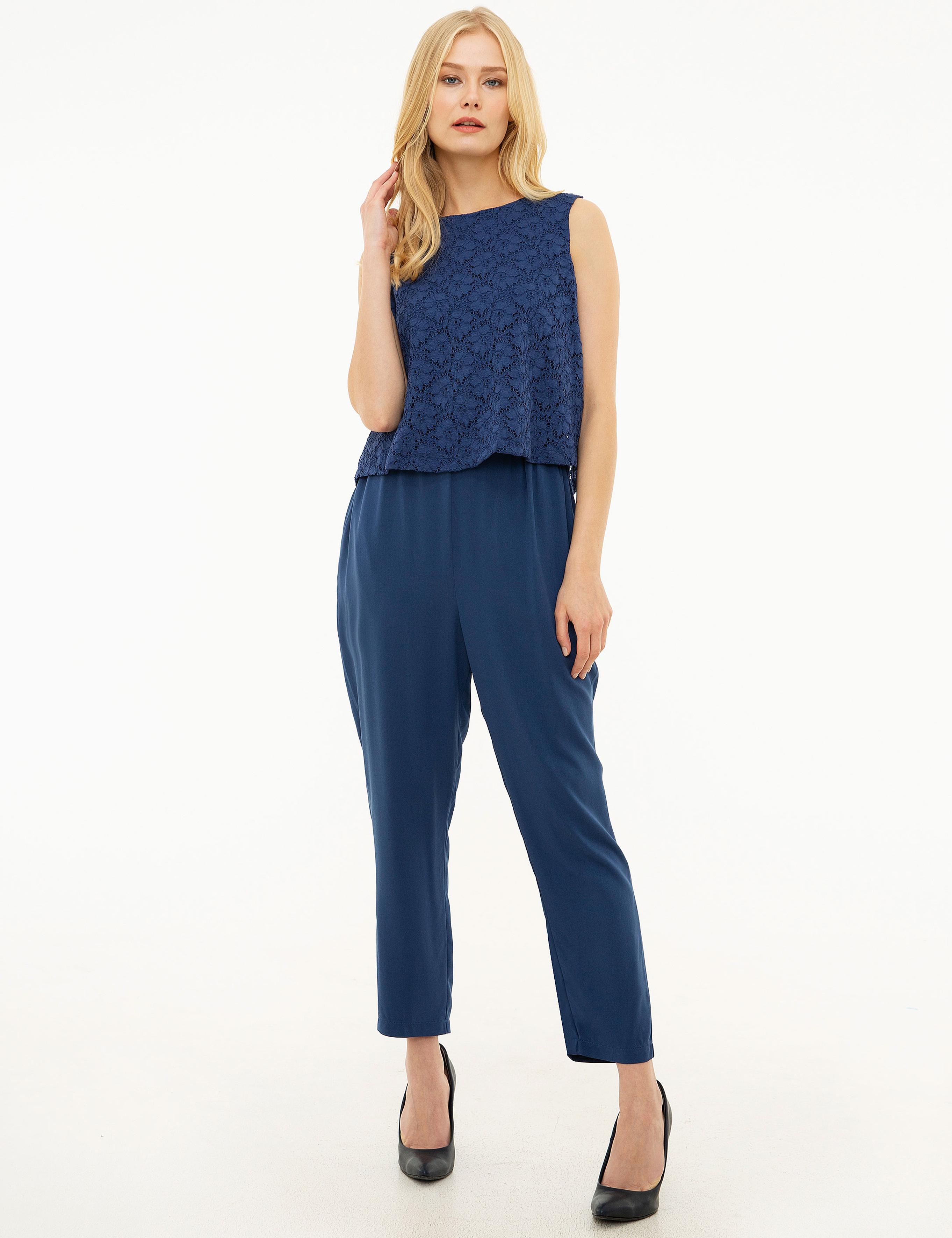 Lacivert Regular Fit Tulum