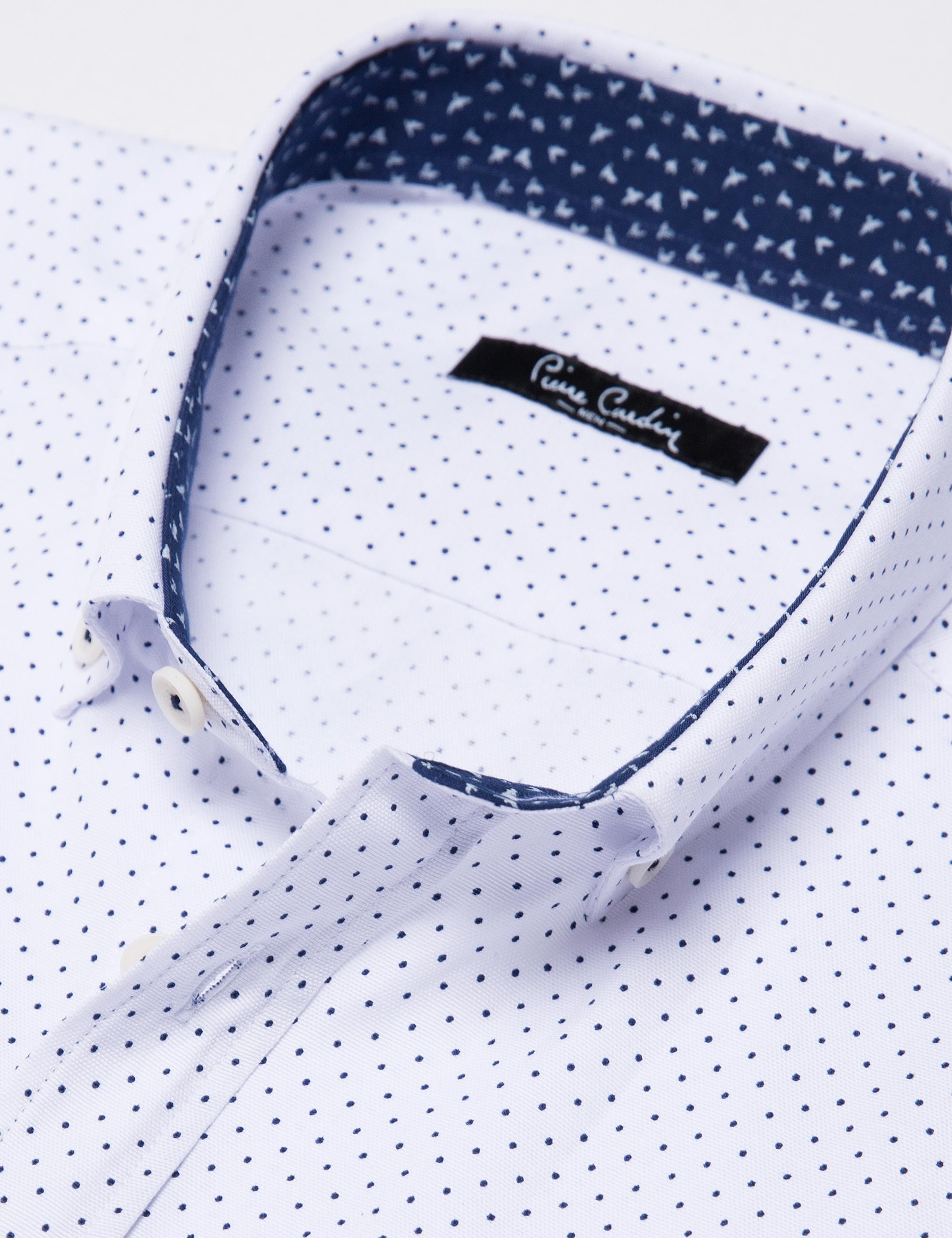 Beyaz Slim Fit Gömlek - Image 3