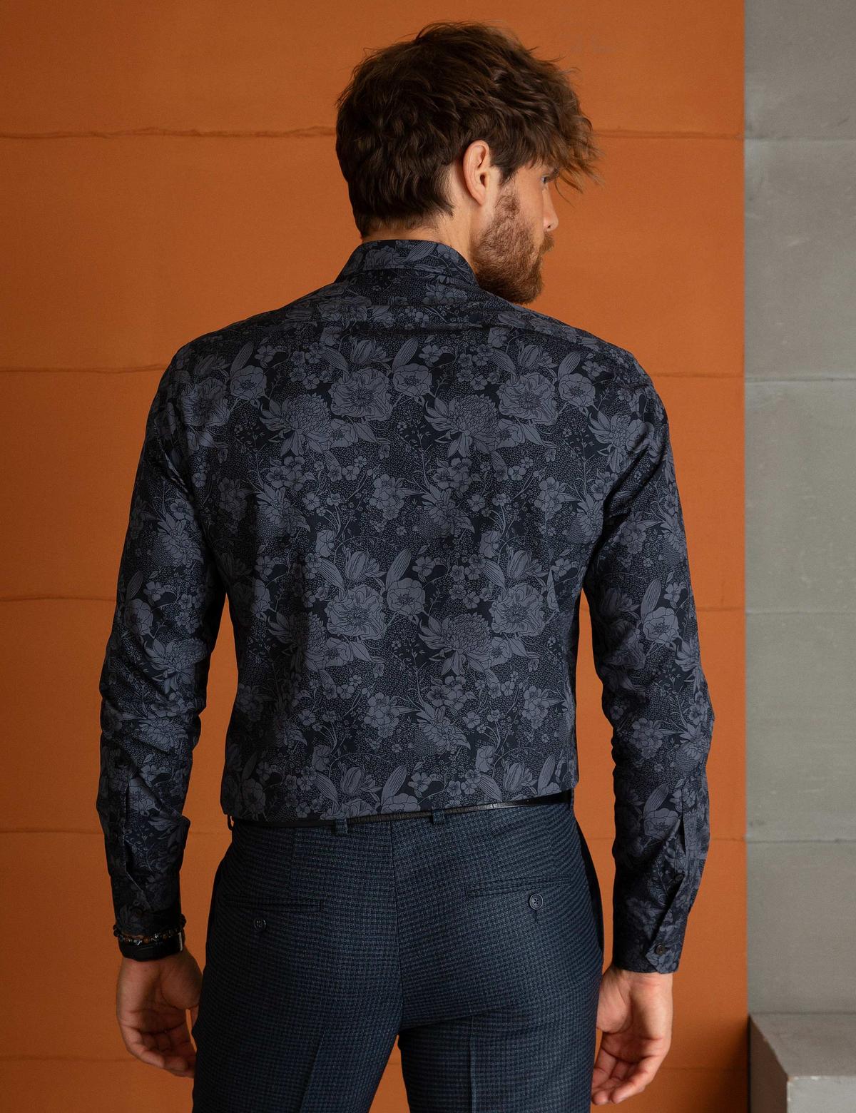 Siyah Slim Fit Gömlek - 50193939023