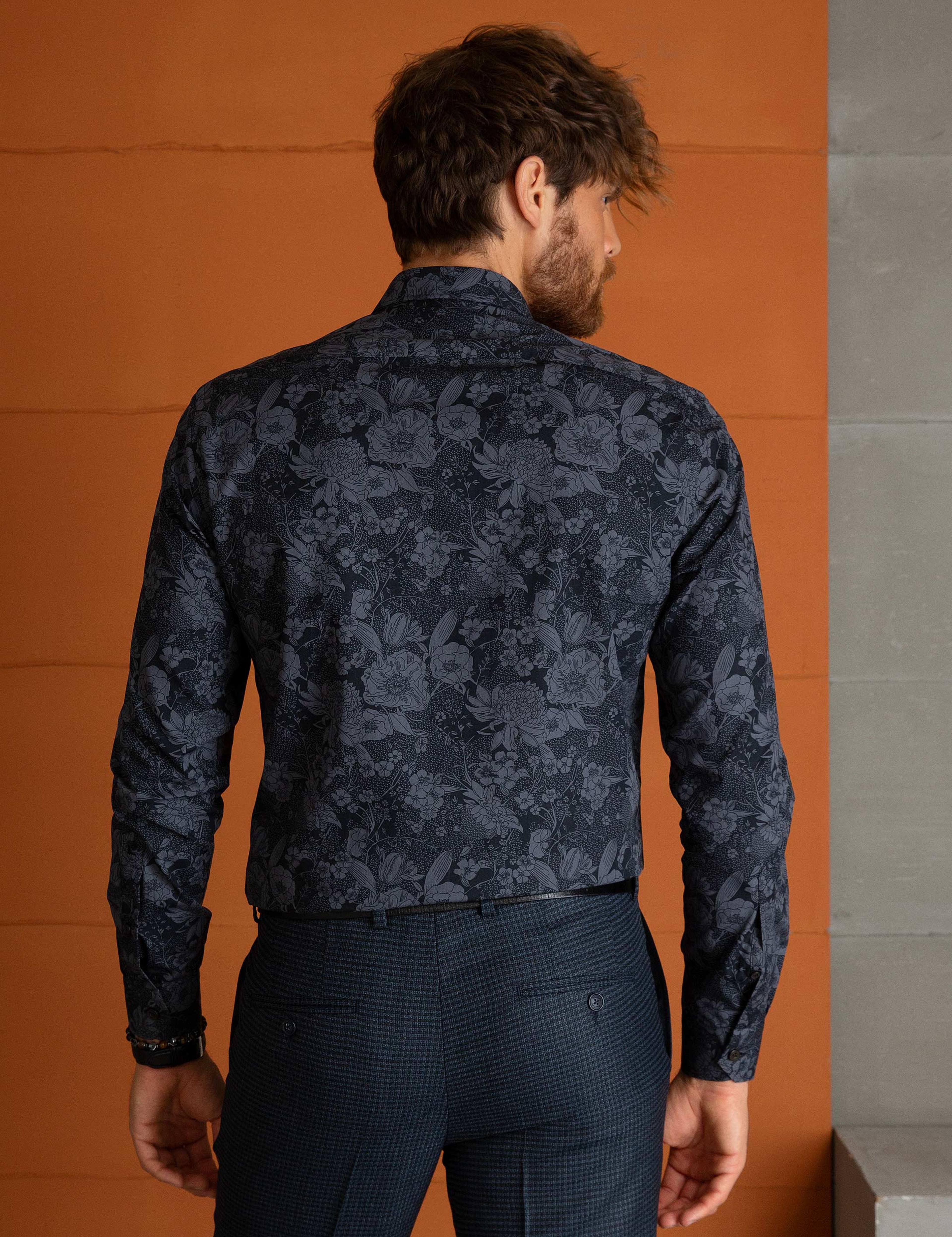 Siyah Slim Fit Gömlek - Image 3