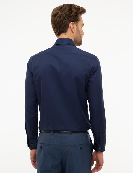 Lacivert Slim Fit Basic Gömlek - 50227059028