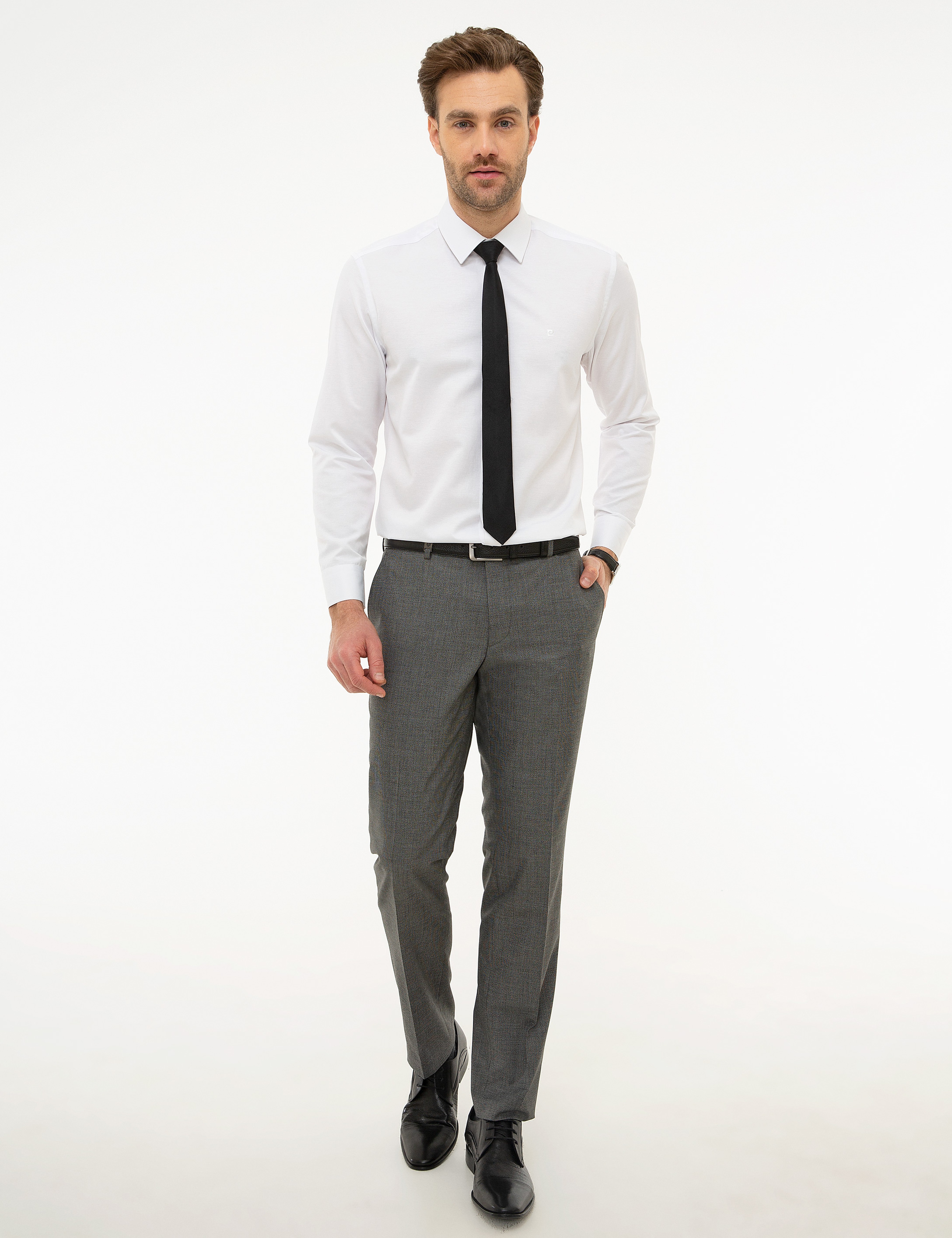 Beyaz Regular Fit Basic Gömlek