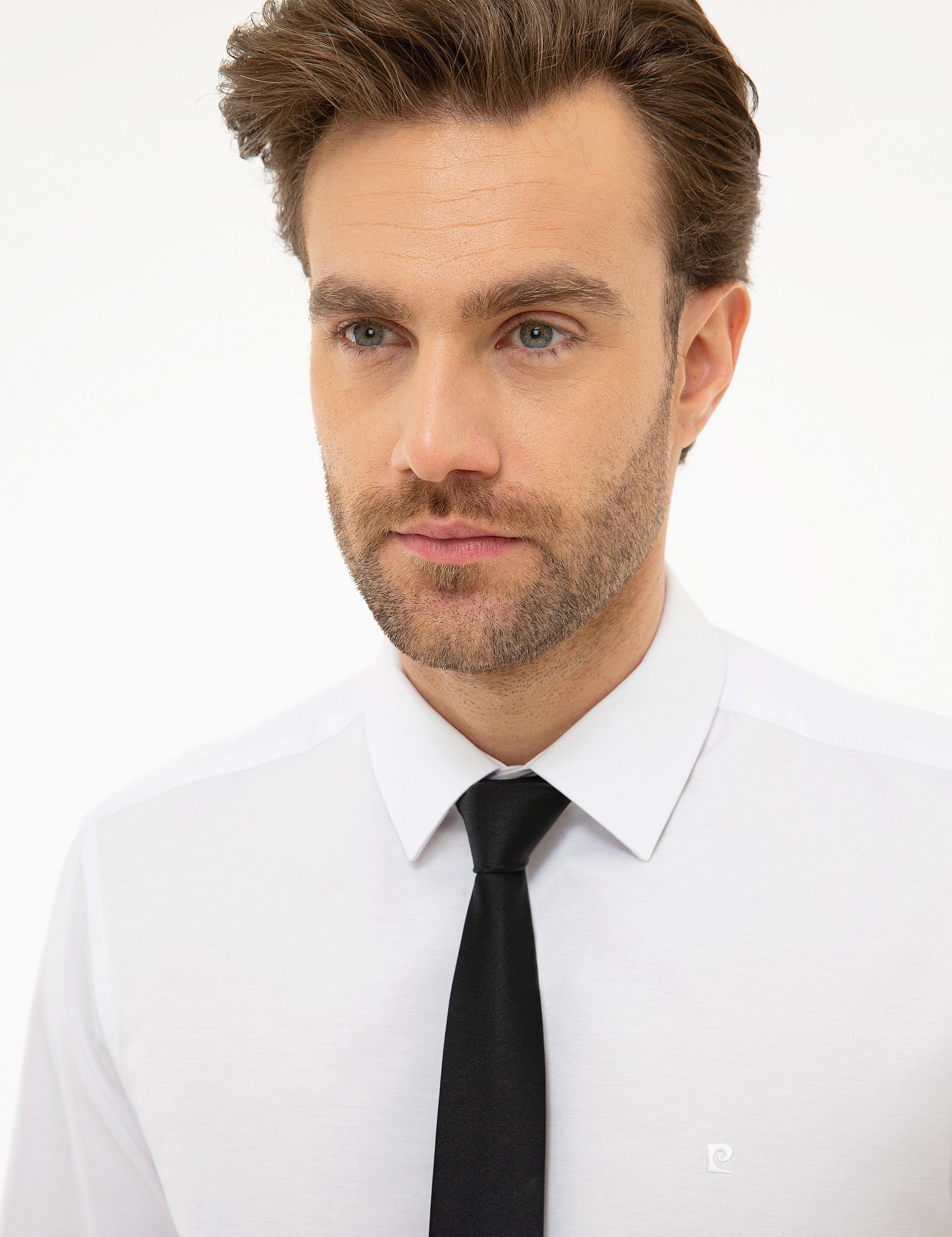 Beyaz Regular Fit Basic Gömlek