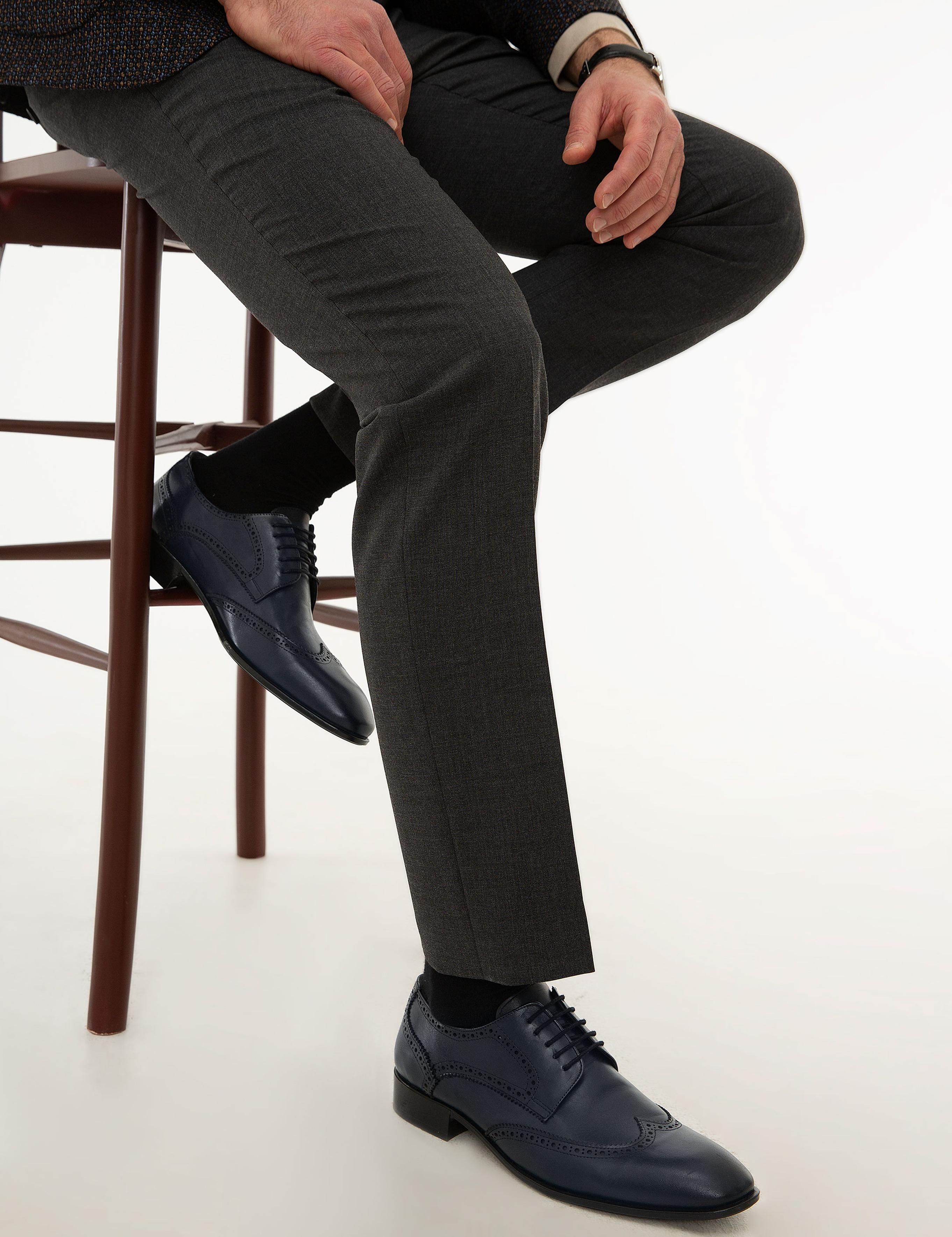 Lacivert Slim Fit Ayakkabı