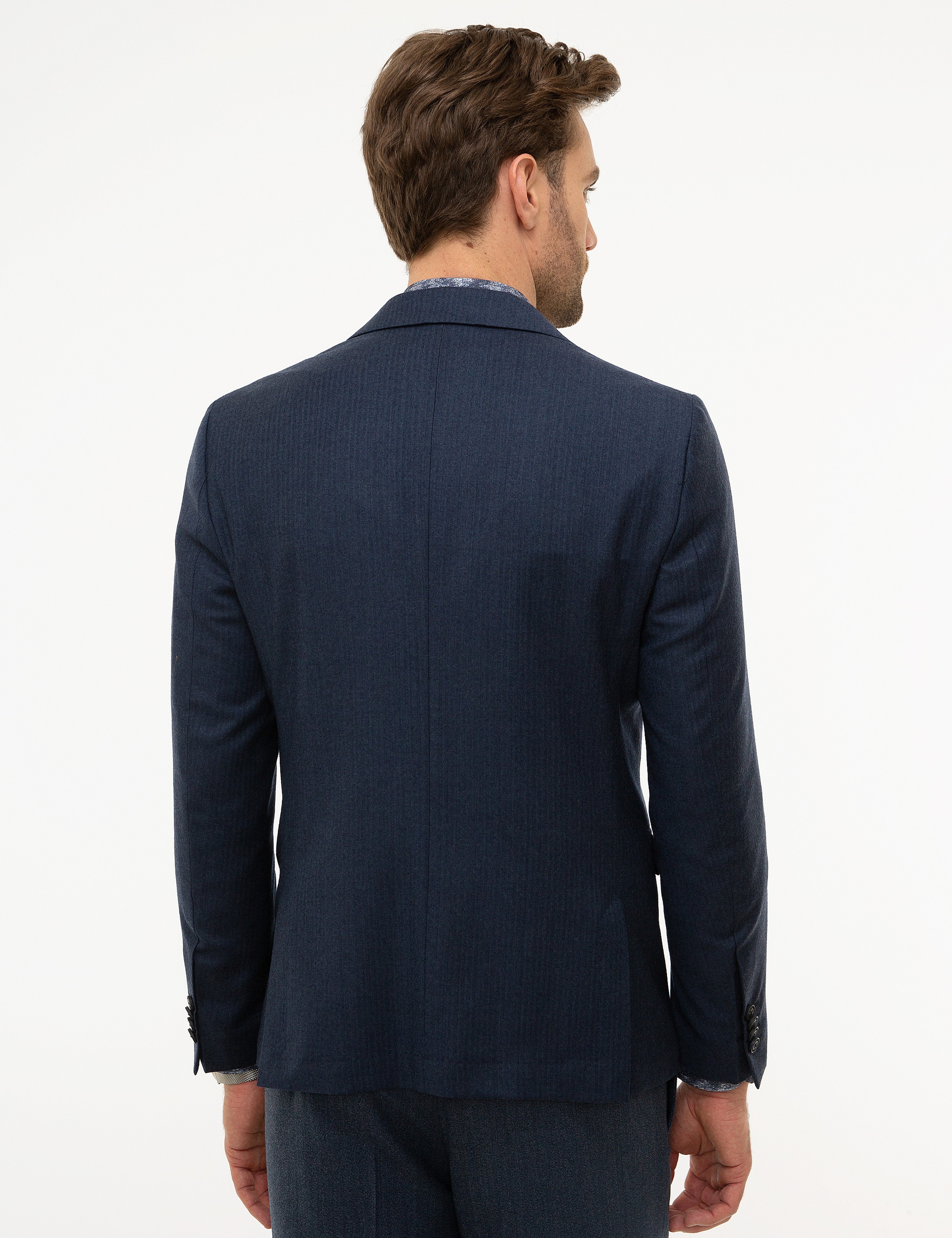 Lacivert Ex. Slim Fit Ceket - Image 4