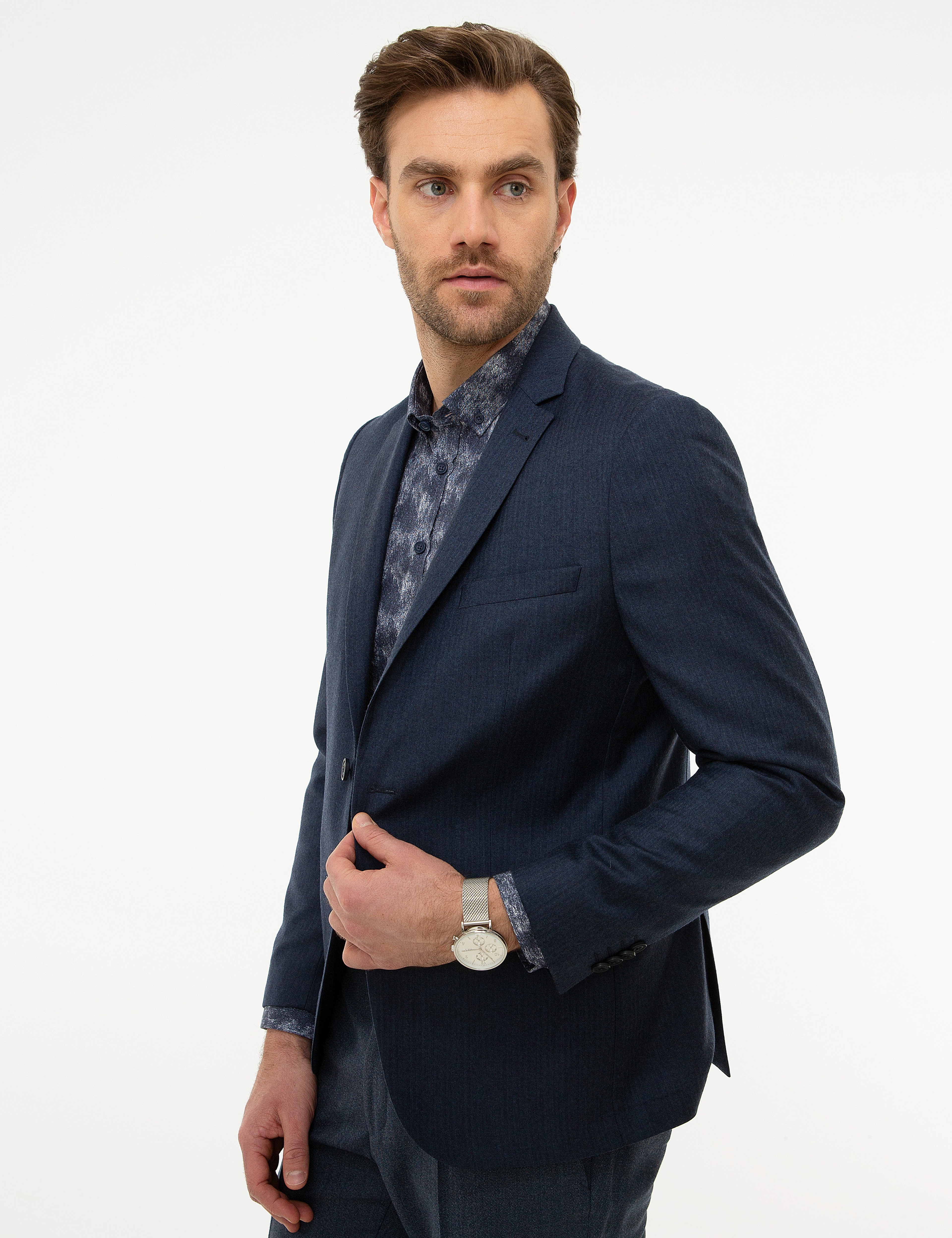 Lacivert Ex. Slim Fit Ceket - Image 3
