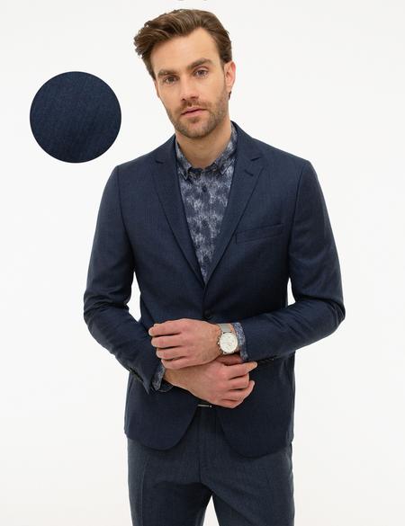 Lacivert Ex. Slim Fit Ceket - 50225493014