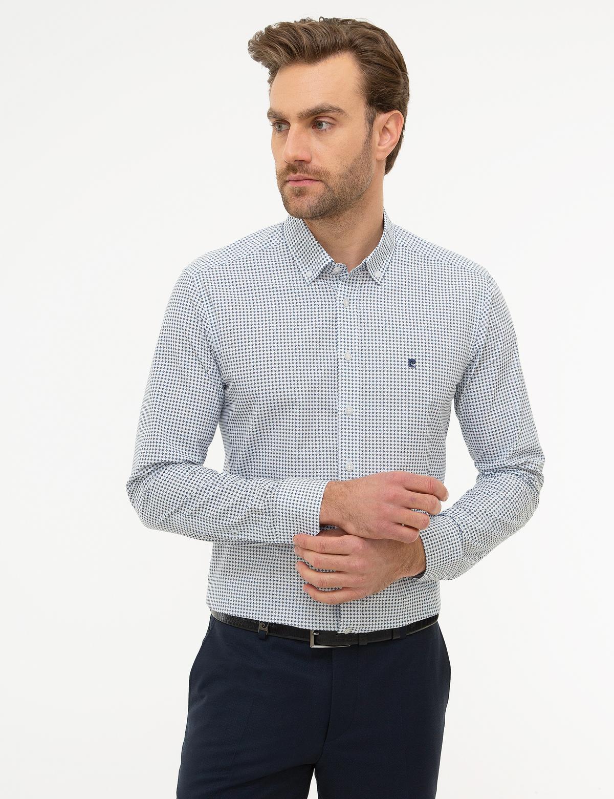 Lacivert Slim Fit Gömlek - 50221382006