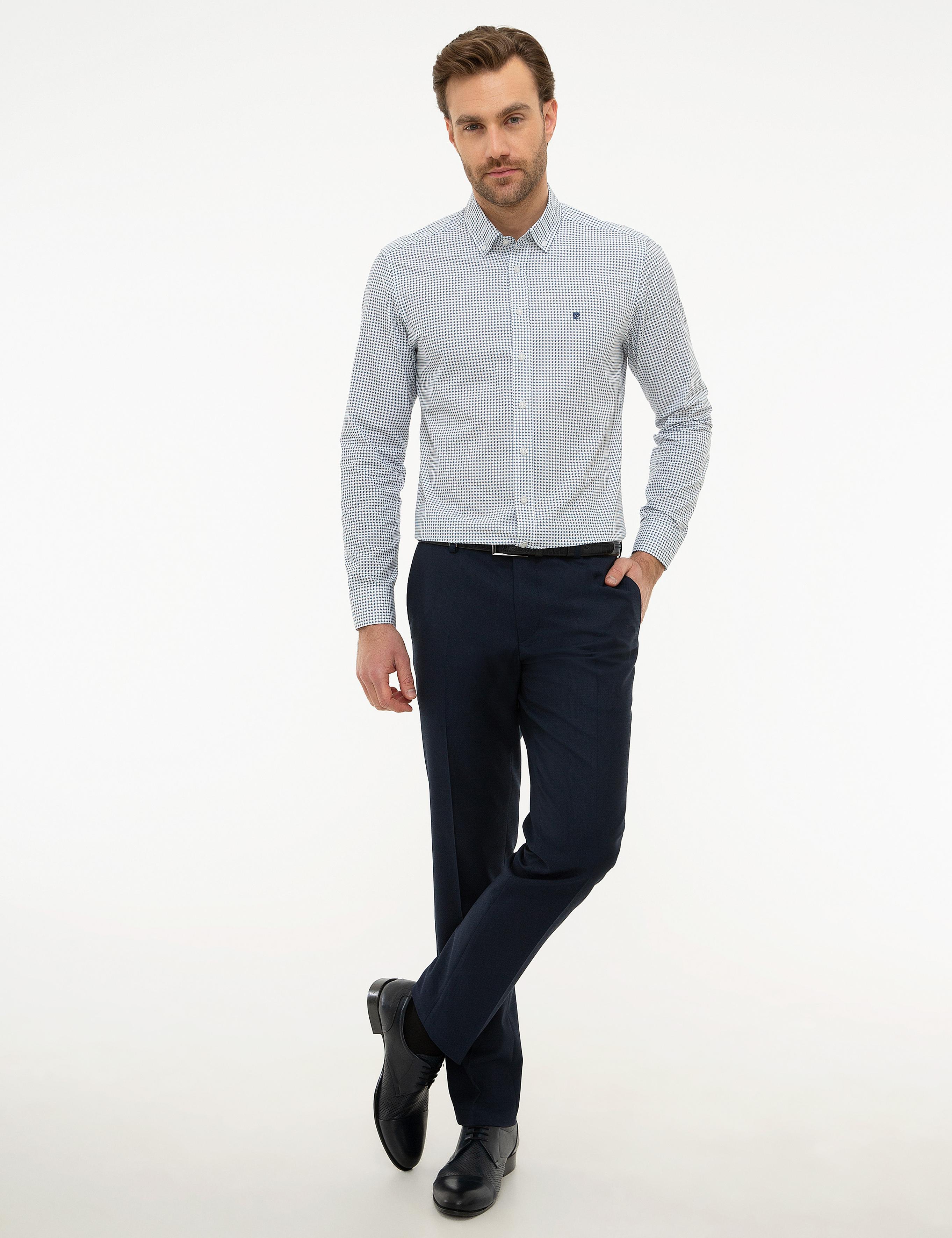 Lacivert Slim Fit Gömlek