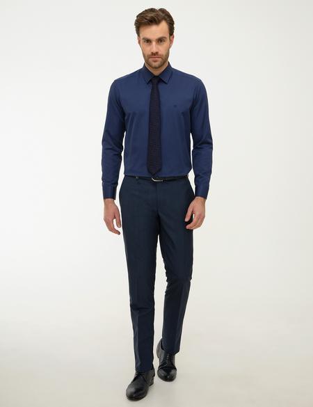 Lacivert Regular Fit Basic Gömlek - 50227058028