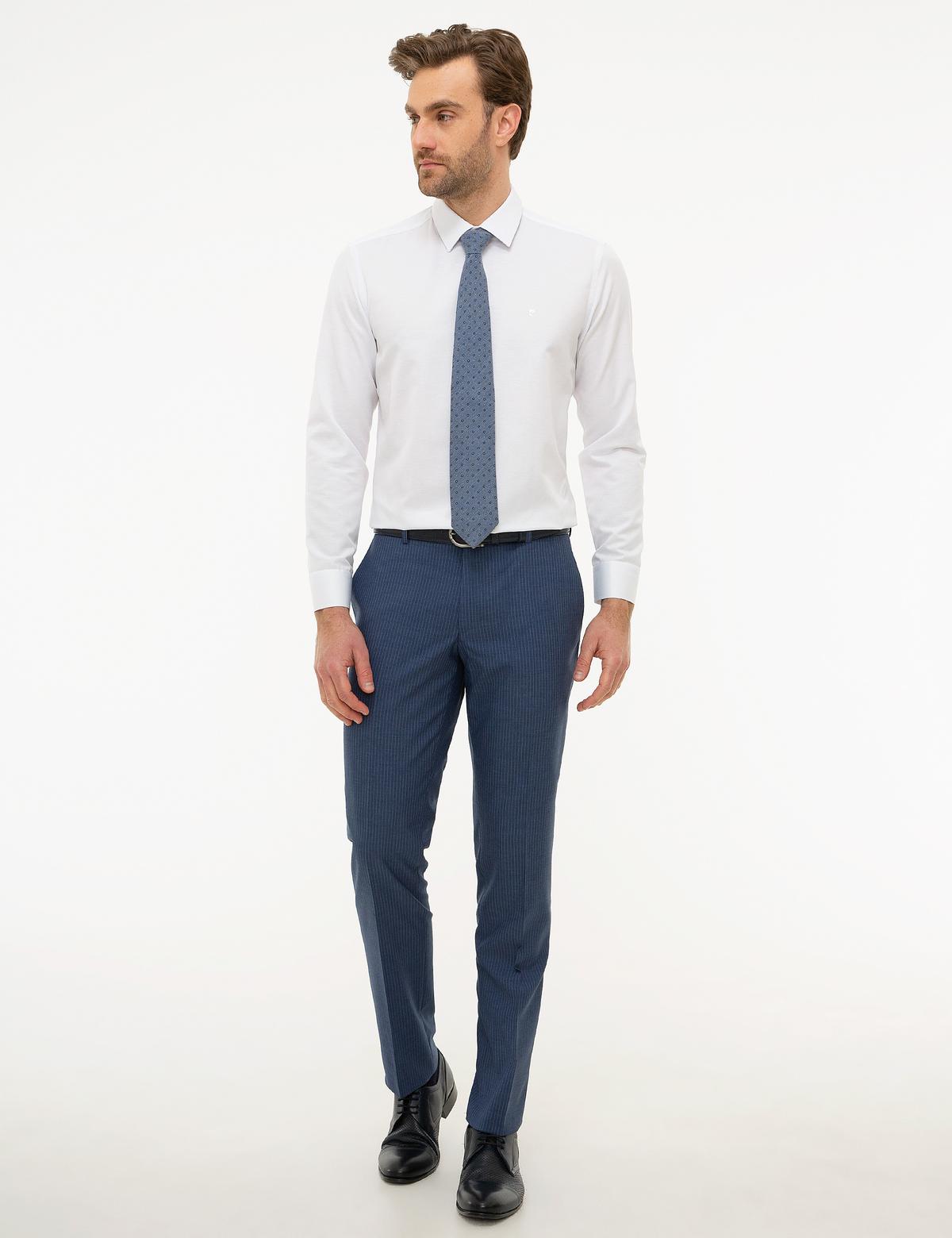 Beyaz Slim Fit Basic Gömlek - 50227059008