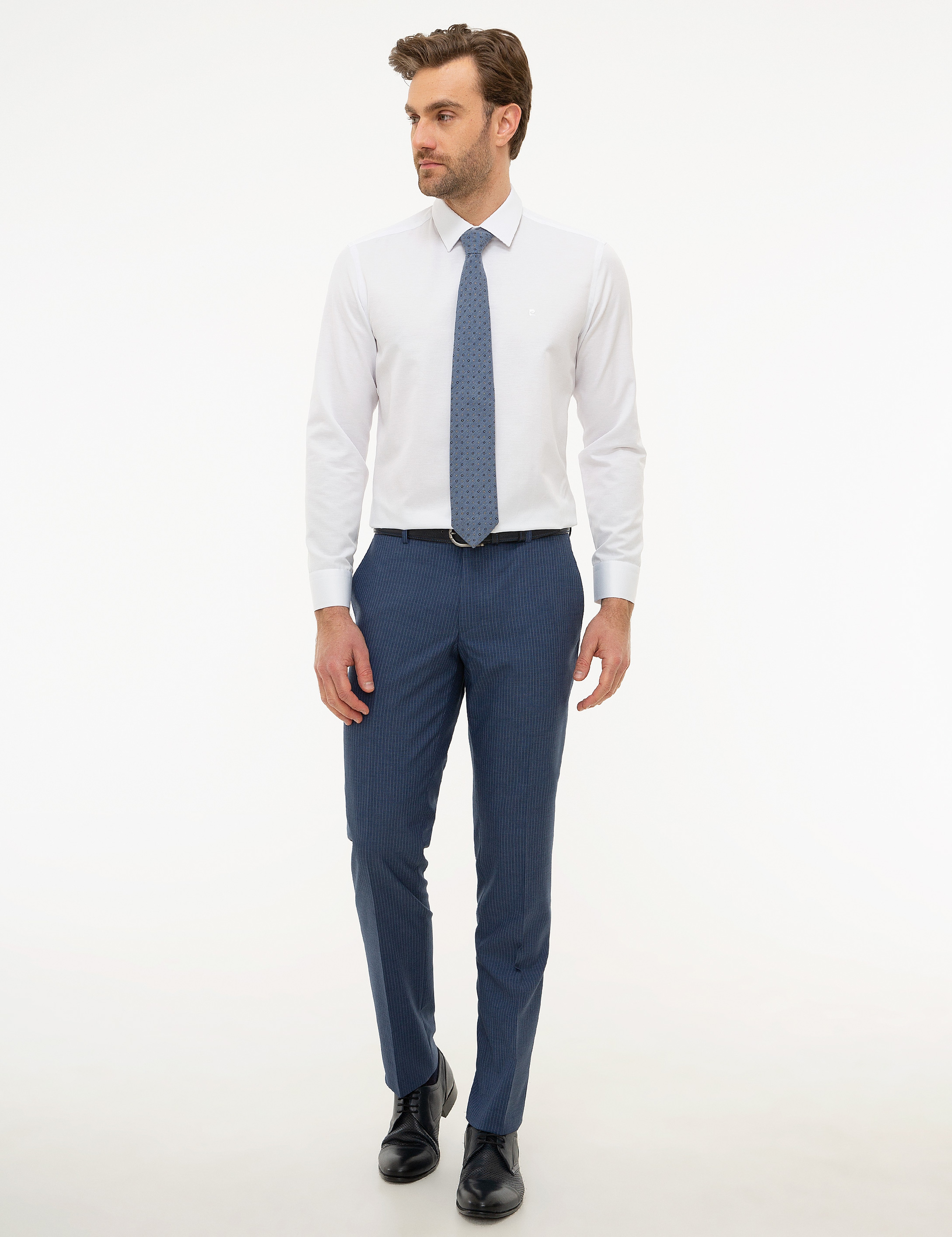 Beyaz Slim Fit Basic Gömlek - Image 4