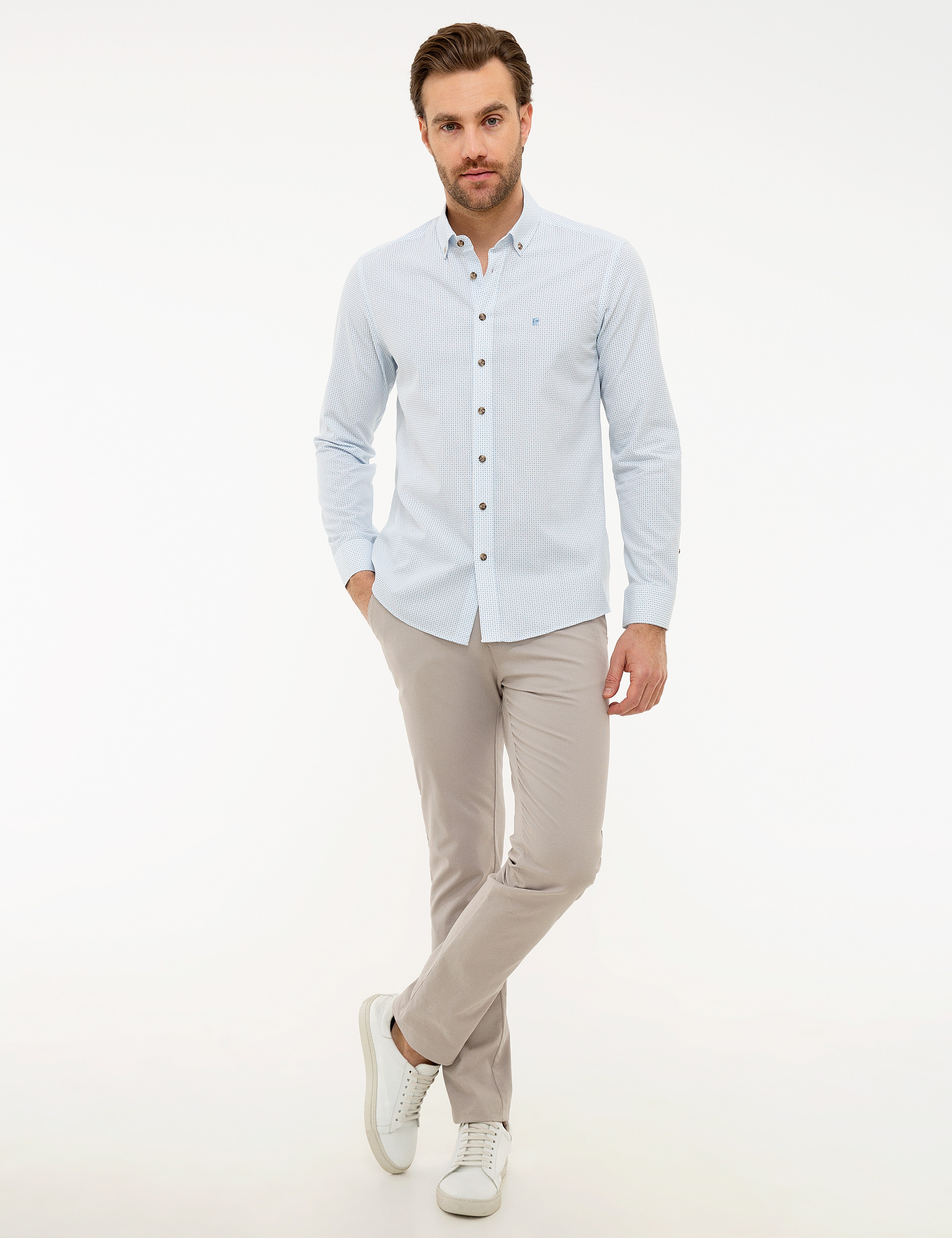 Mavi Slim Fit Gömlek