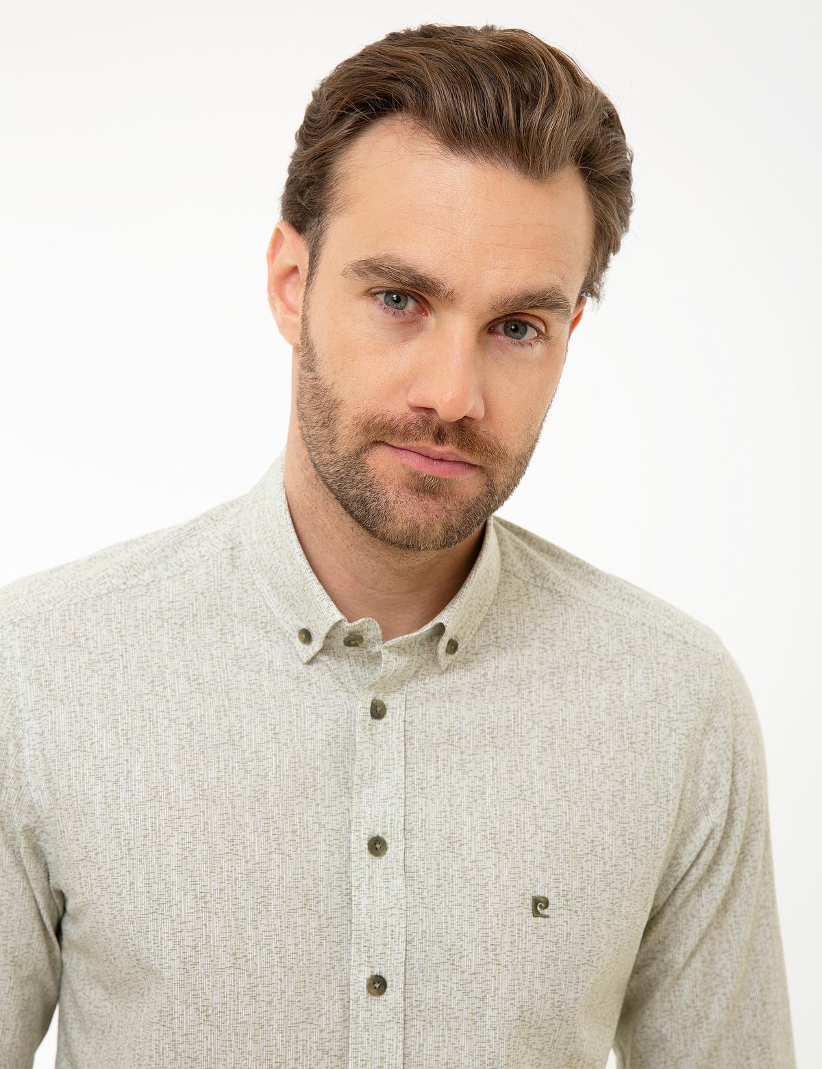 Haki Slim Fit Gömlek