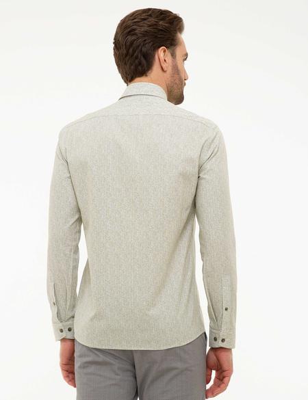 Haki Slim Fit Gömlek - 50221426005