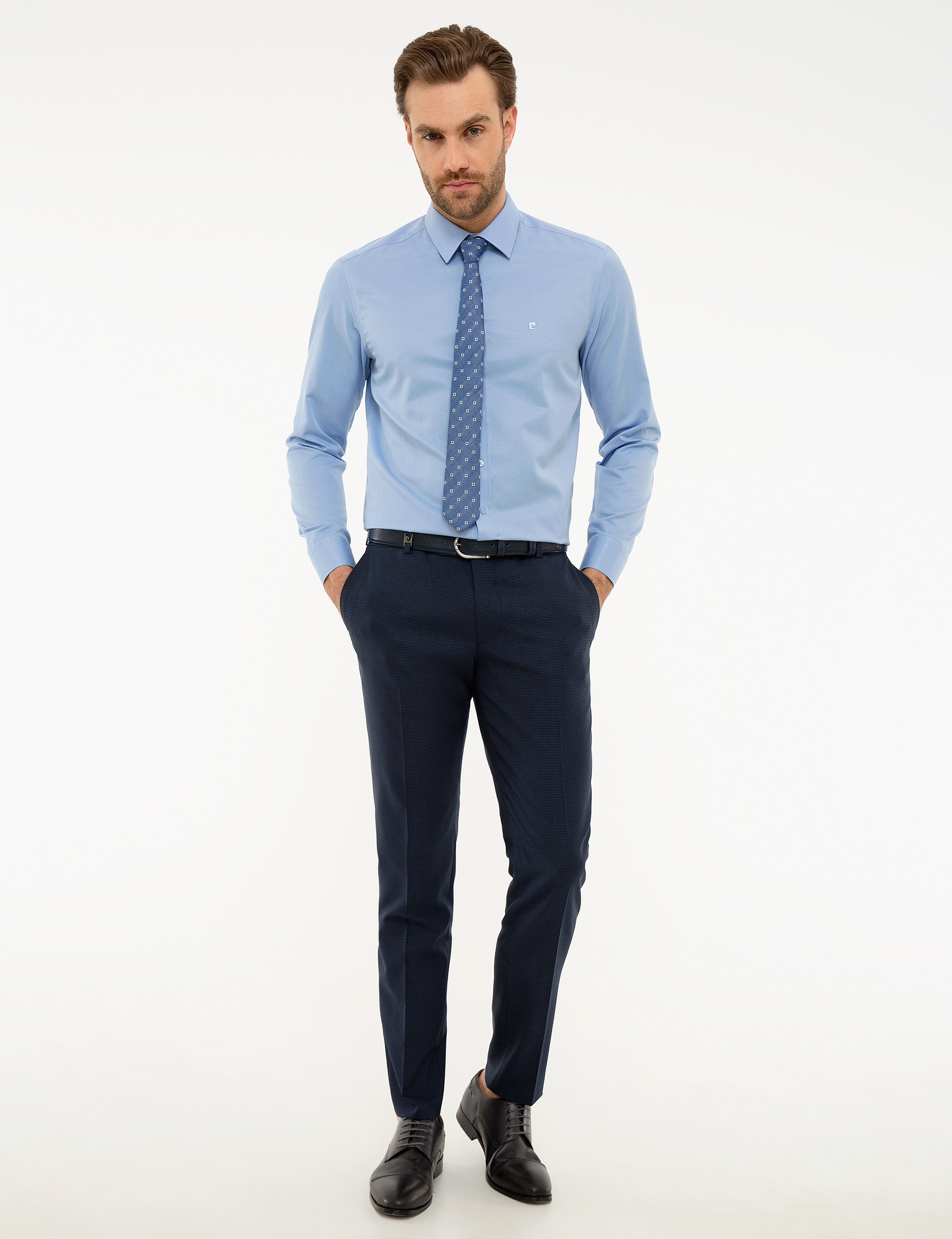 Mavi Slim Fit Basic Gömlek - Image 4