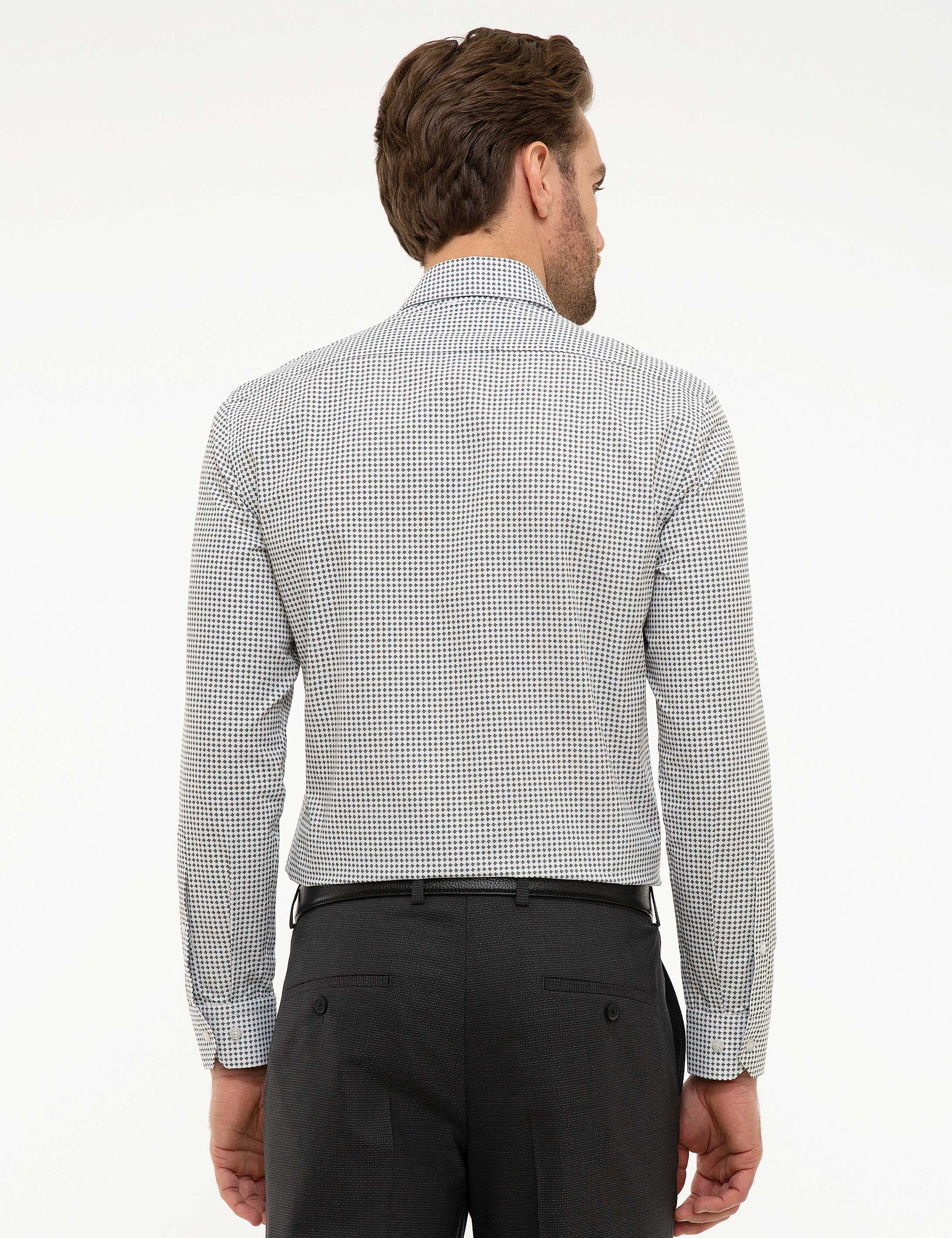 Siyah Slim Fit Gömlek - Image 3