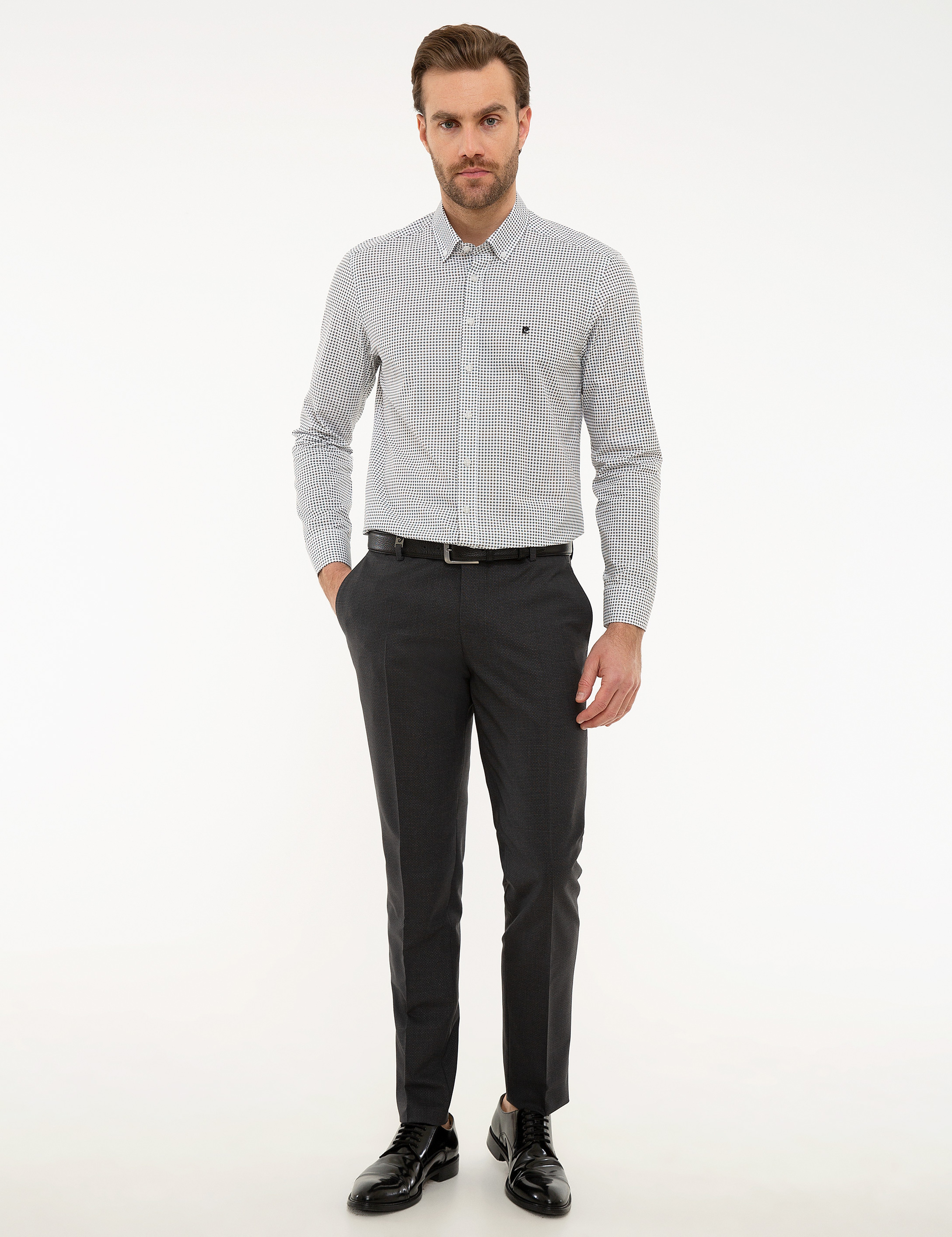 Siyah Slim Fit Gömlek - Image 4