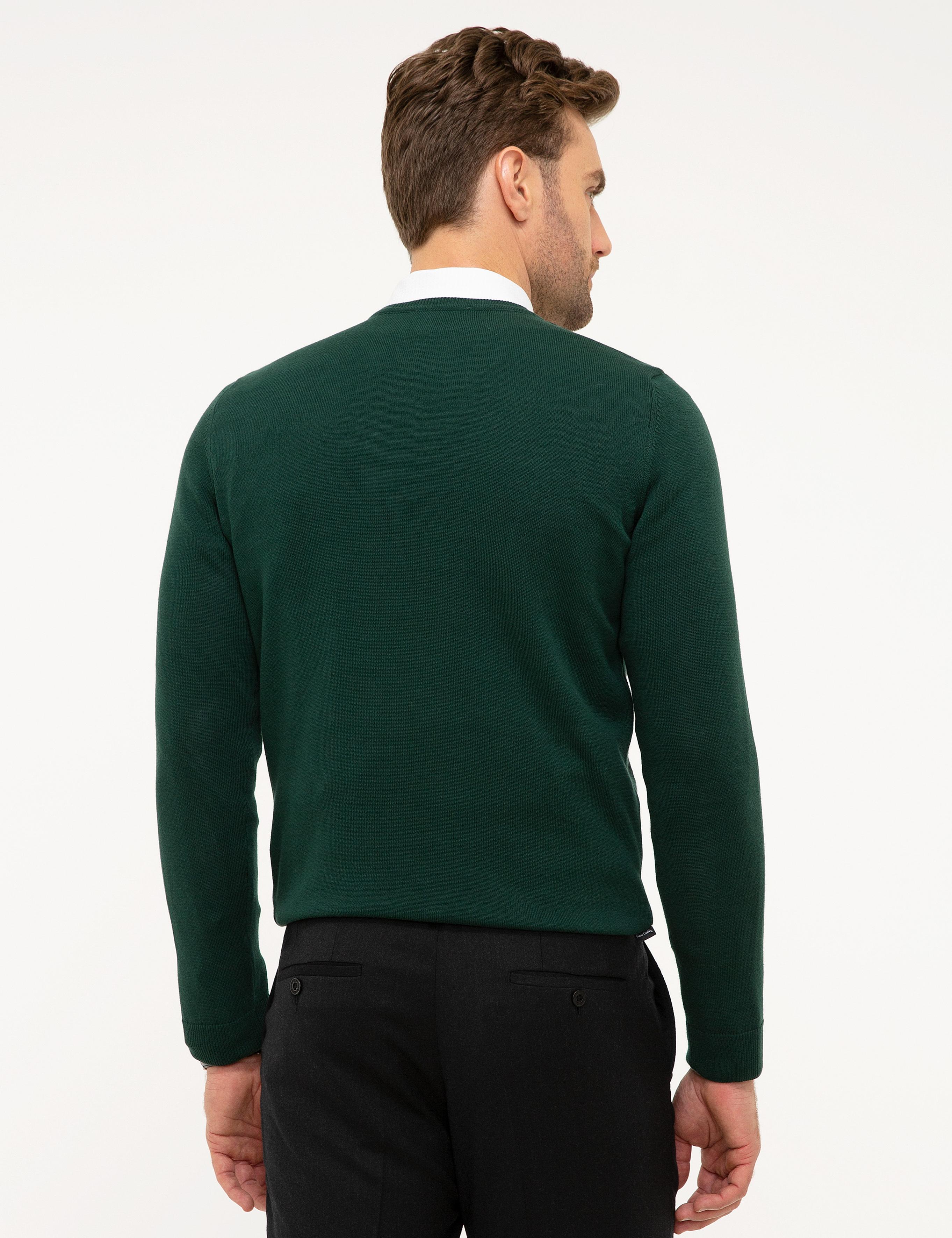 Yeşil Slim Fit Kazak