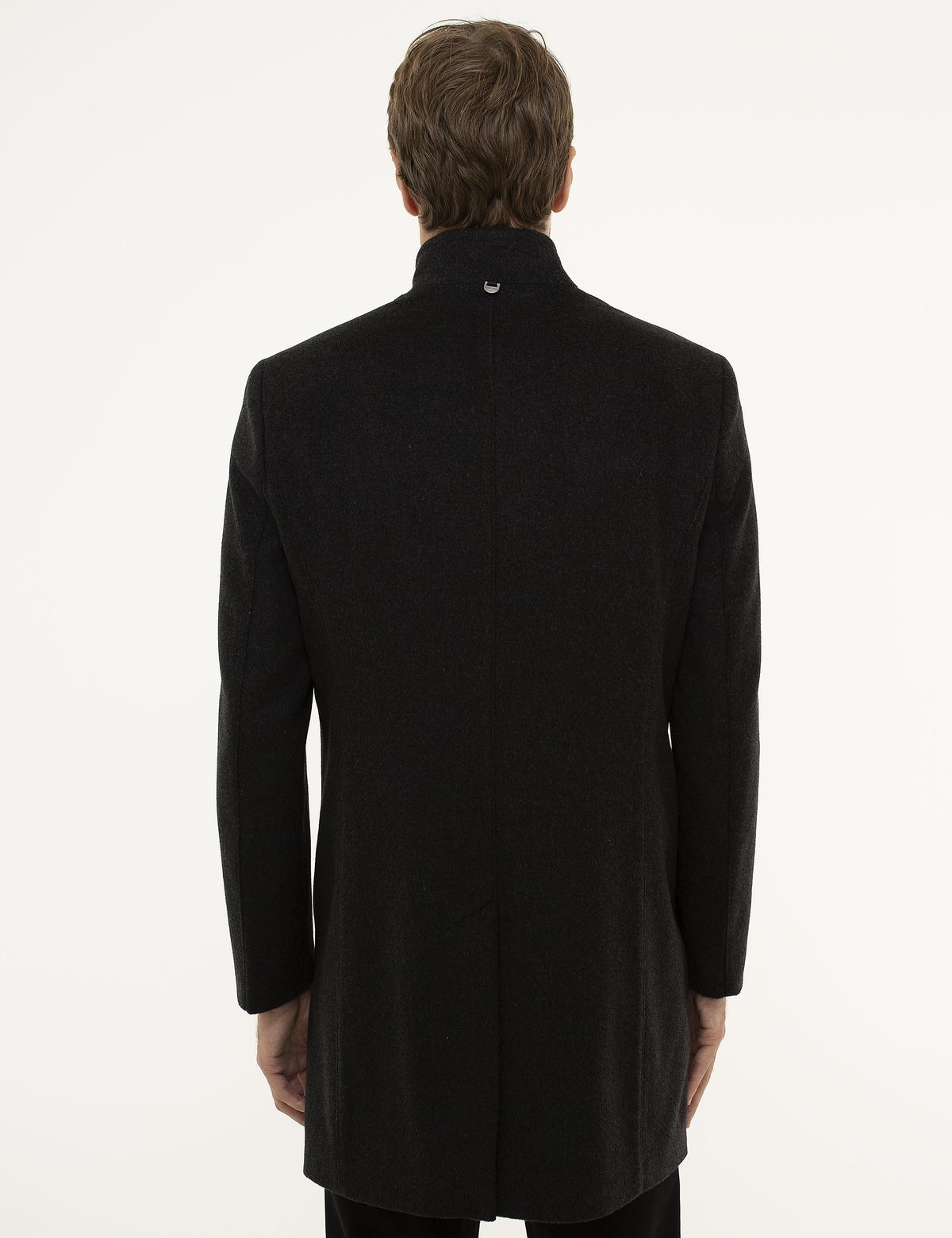 Antrasit Slim Fit Palto - 50207639020