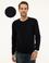 Koyu Lacivert Slim Fit Bisiklet Yaka Triko Kazak