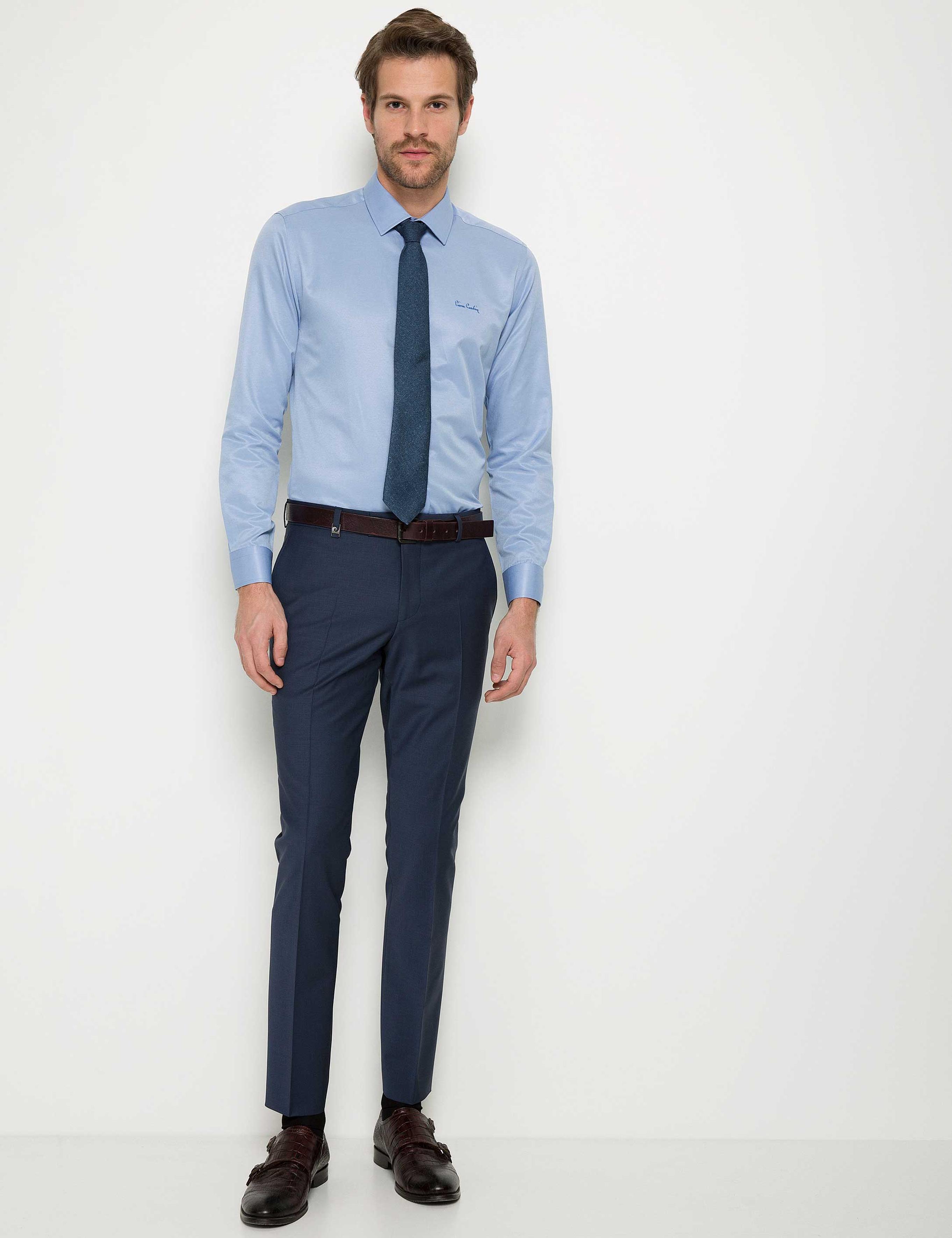 Açık Lacivert Slim Fit Pantolon