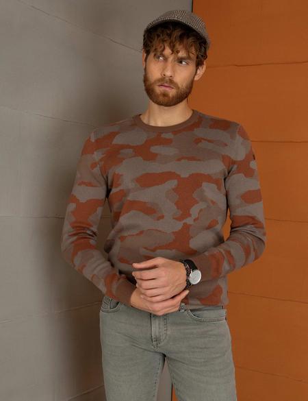 Turuncu Triko Kazak - 50193389045