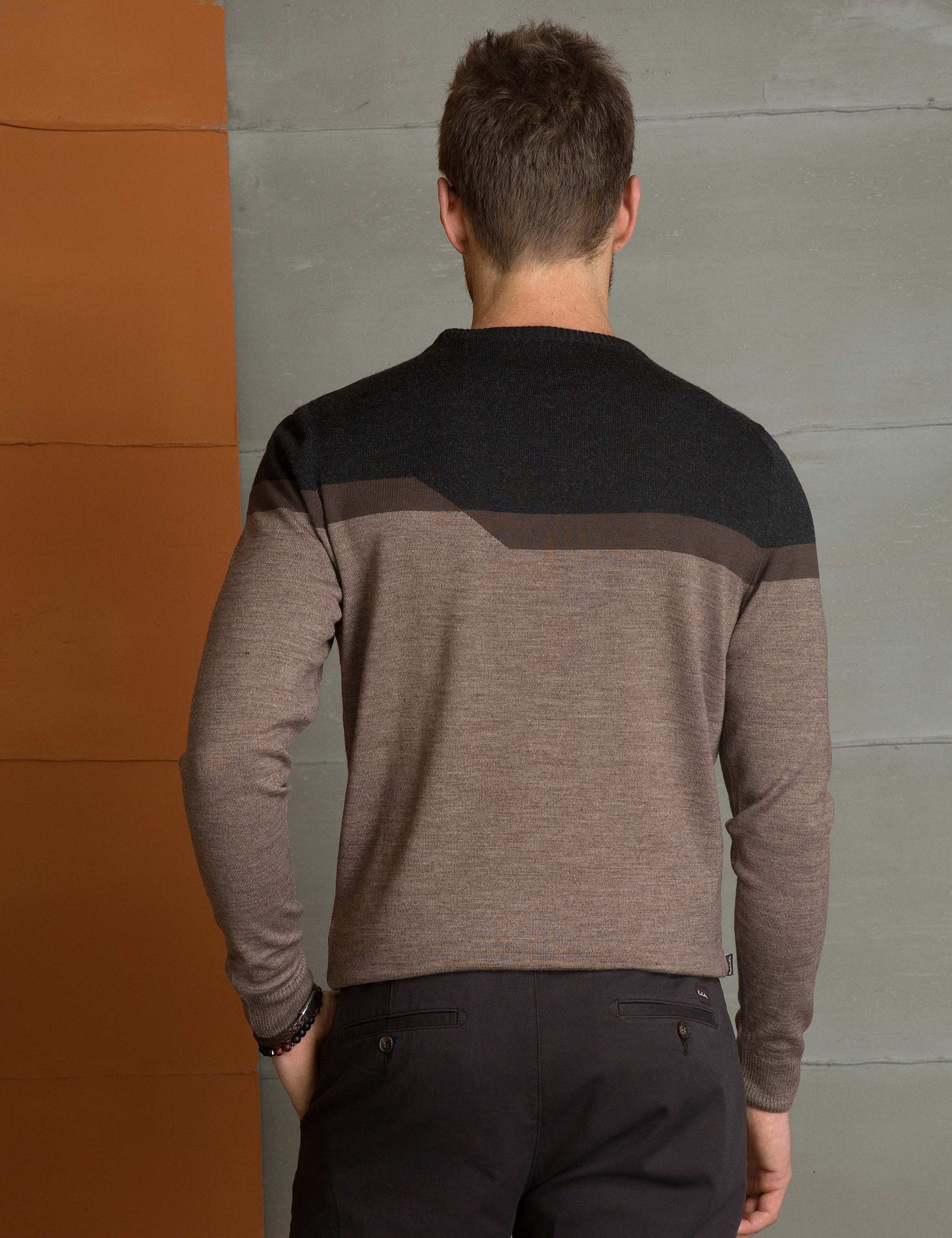 Vizon Slim Fit Bisiklet Yaka Triko Kazak - Image 4