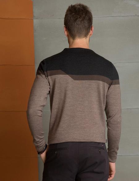 Vizon Slim Fit Bisiklet Yaka Triko Kazak - 50193393055