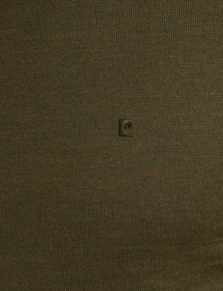 Haki Slim Fit Basic Triko Kazak - 50193443055